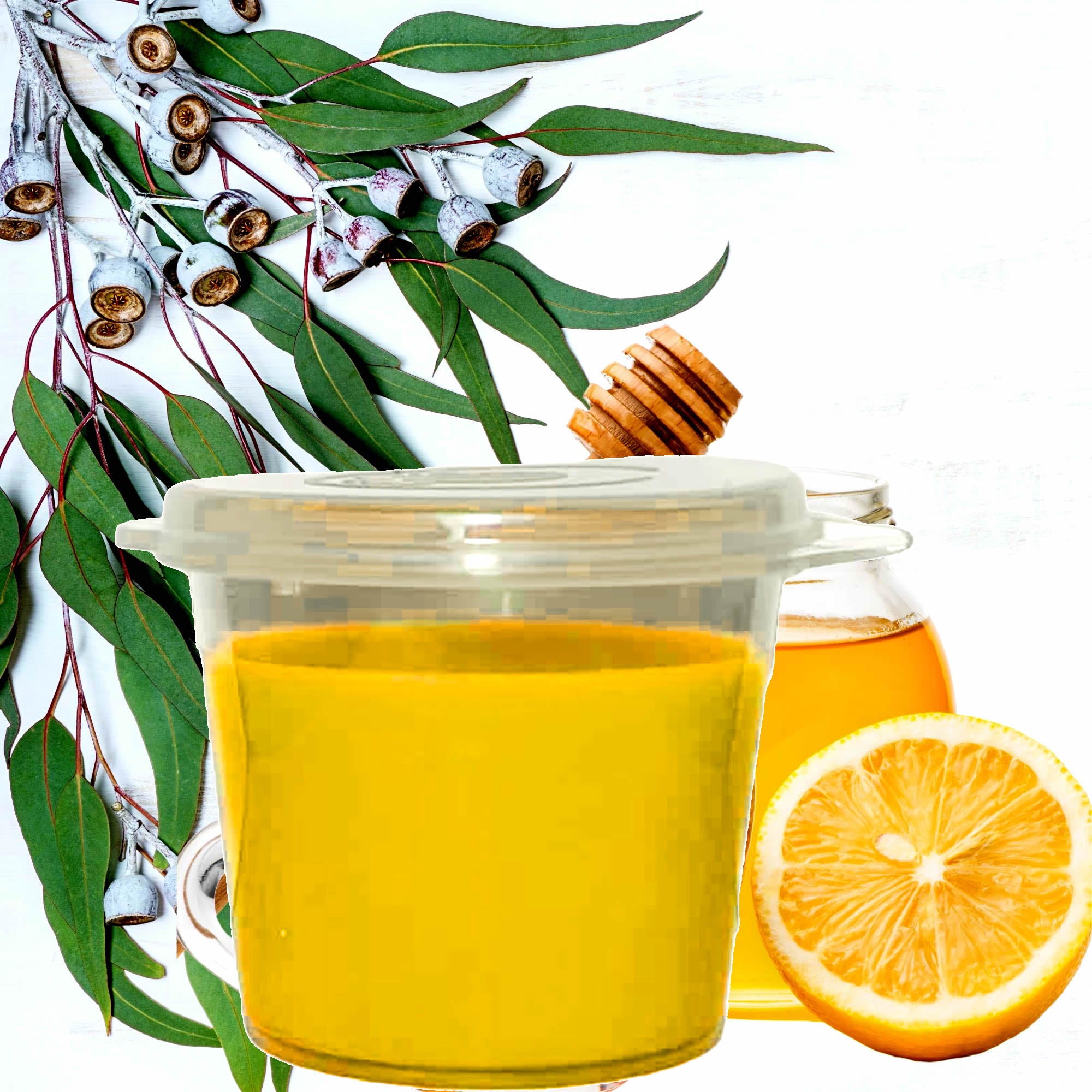 Eucalyptus Lemon & Honey Soy Candle Melt Shot Pots – Plant-Based, Vegan, Cruelty-Free, Hand-Poured