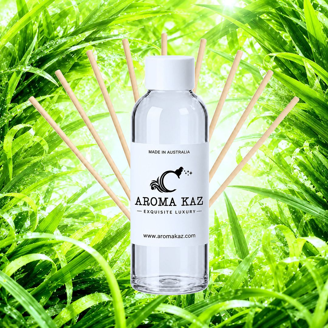 Natural Citronella Diffuser Fragrance Oil Refill – vegan, cruelty-free featuring crisp fresh citronella, handmade in Australia.