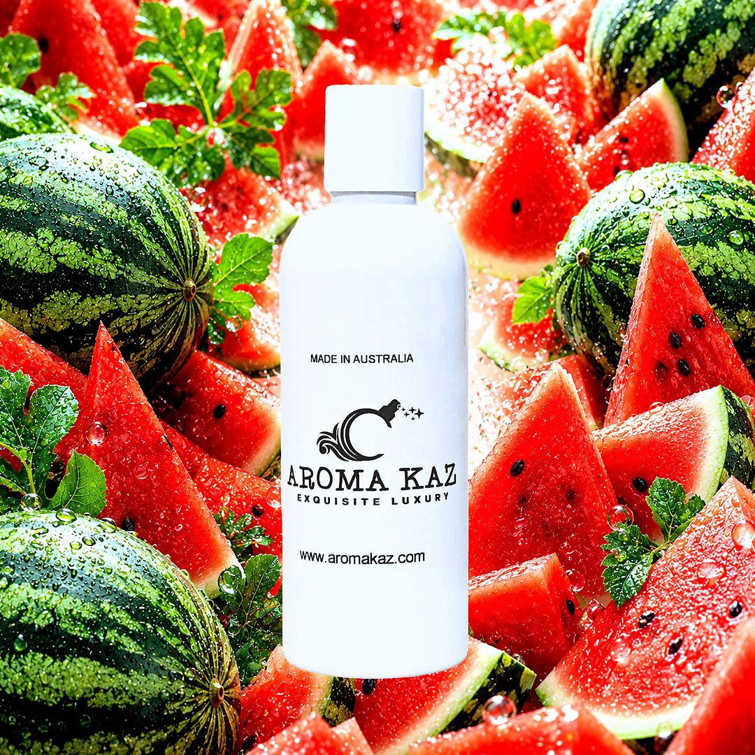 Juicy Watermelon Body Massage Oil – vegan, cruelty-free, plant-based hydrating oil with summer fresh juicy watermelon aroma, handmade in Australia.