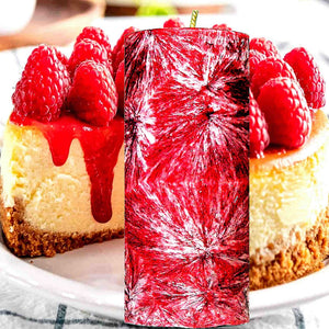 Raspberry Cheesecake Scented Palm Wax Pillar Candle – Vegan, Cruelty-Free, Made in Australia - Long-Lasting Fragrance – Perfect for Weddings, Birthdays, Christmas Gifts & All Occasions