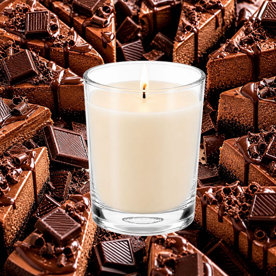 Chocolate Cheesecake Scented Votive Candles eco soy plant based – vegan, cruelty-free featuring creamy chocolate cheesecake aroma, handmade in Australia