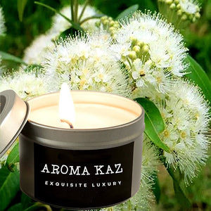 Australian Lemon Myrtle Scented Eco Soy Tin Candles Hand Poured