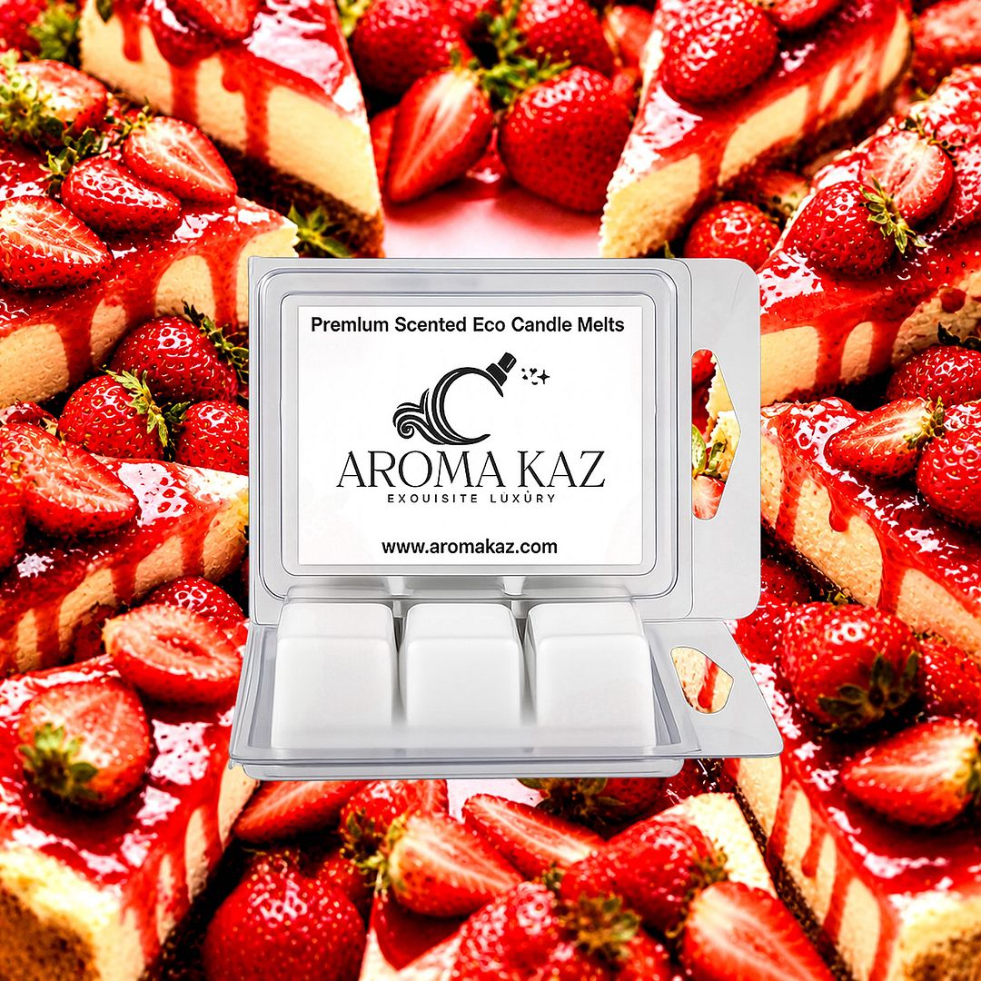 Strawberry Cheesecake eco soy wax melts – vegan, cruelty-free featuring creamy strawberry cheesecake dessert aroma, handmade in Australia.