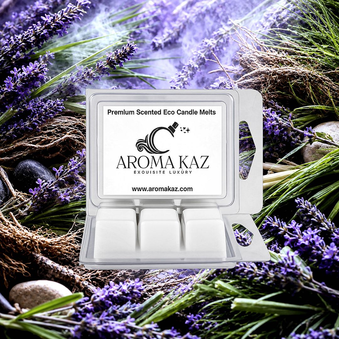Vetiver & Lavender eco soy wax melts – vegan, cruelty-free featuring floral lavender and earthy vetiver, handmade in Australia.