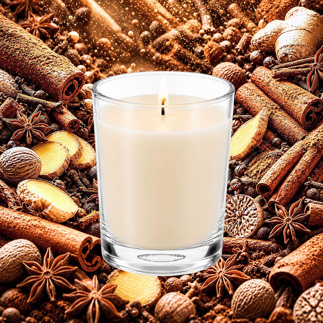 Cinnamon Spice Scented Votive Candles eco soy plant based – vegan, cruelty-free featuring warm classic cinnamon aroma, handmade in Australia.