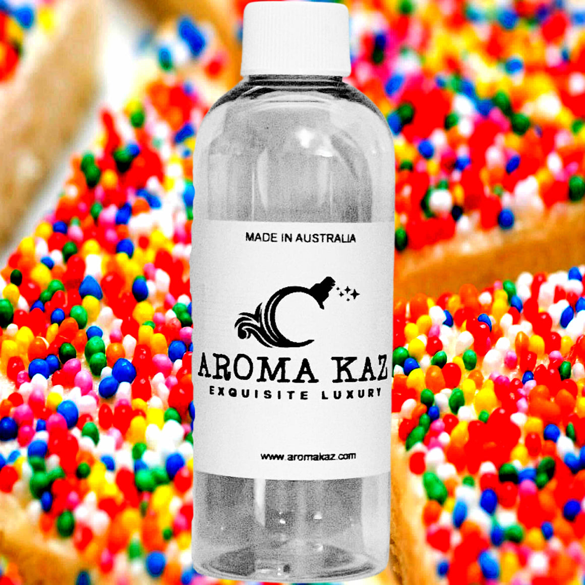 Fairy Bread fragrance oil for candle making, soap making and perfume blending – vegan, cruelty-free featuring sweet vanilla and fruity sprinkle aroma, handmade in Australia.