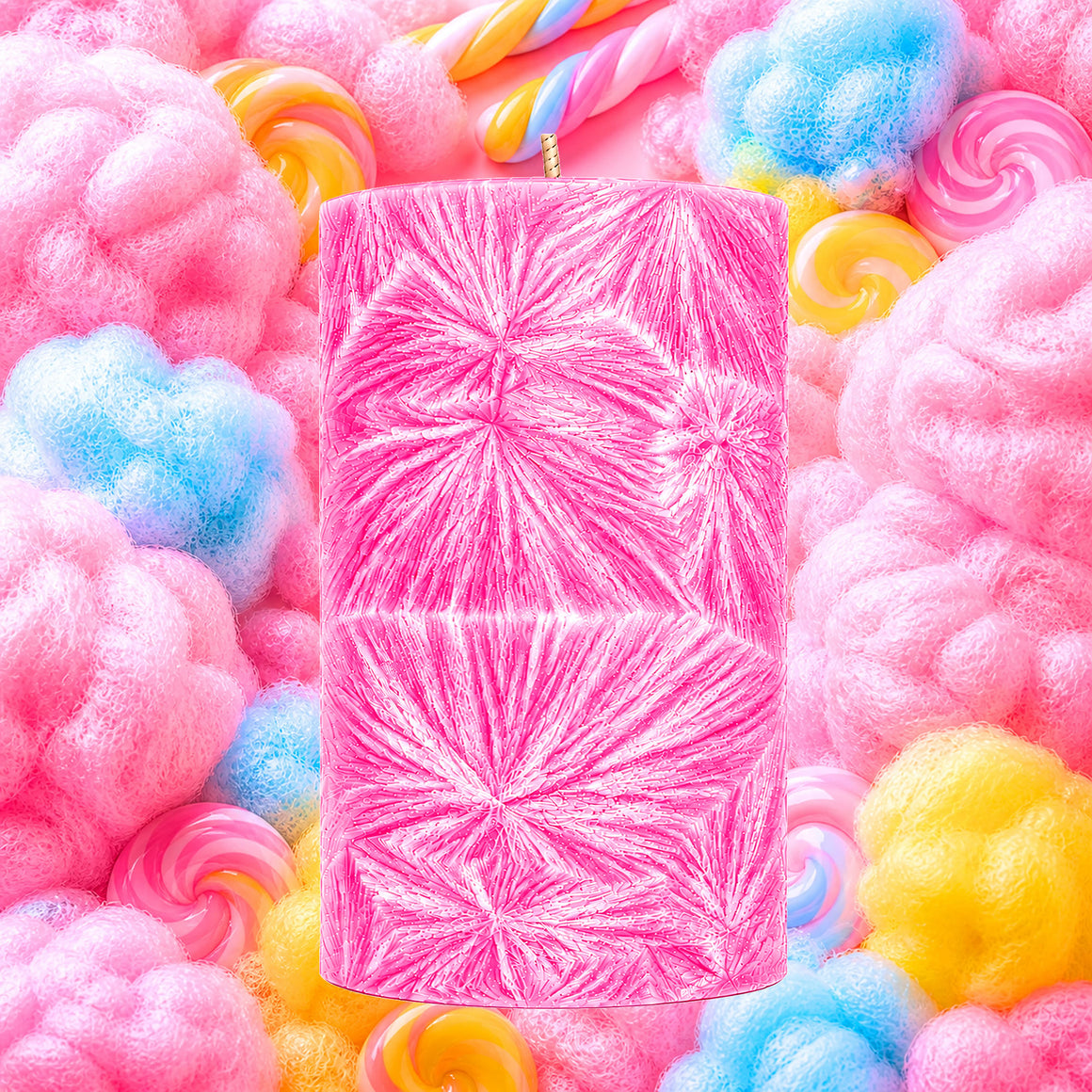 Fairy Floss Pillar Candle