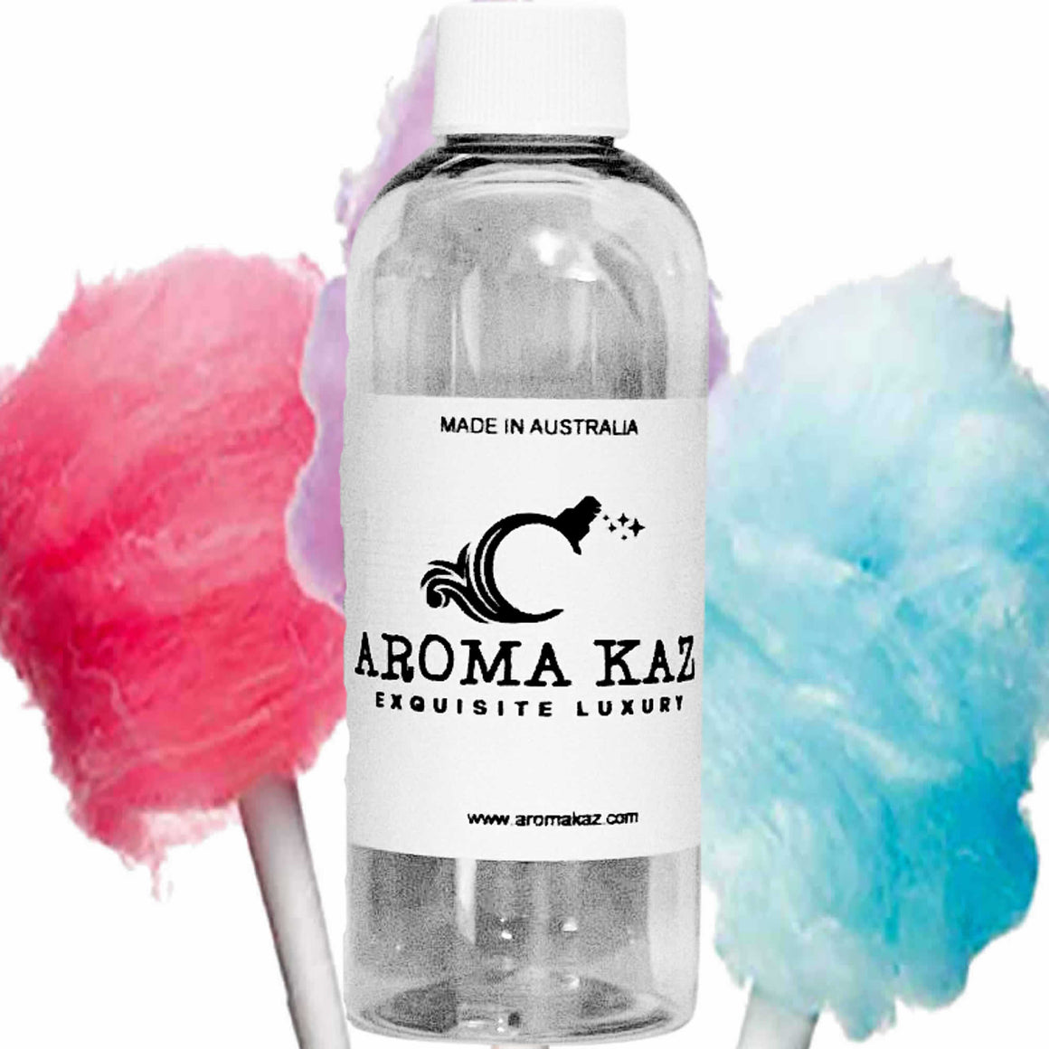 Fairy Floss fragrance oil for candle making, soap making and perfume blending – vegan, cruelty-free featuring sugary cotton candy sweetness, handmade in Australia.