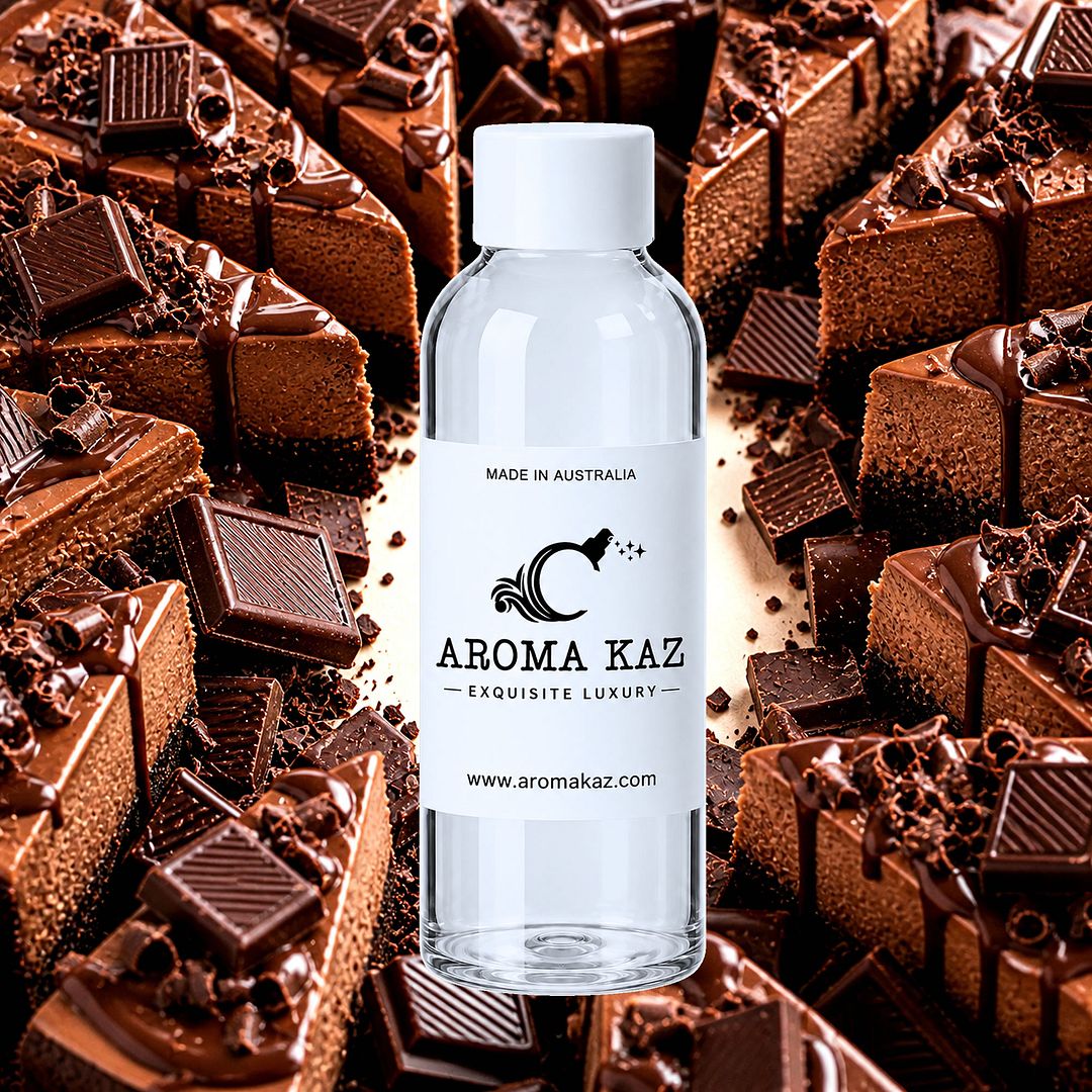 Chocolate Cheesecake fragrance oil for candle making, soap making and perfume blending – vegan, cruelty-free featuring creamy chocolate cheesecake aroma, handmade in Australia