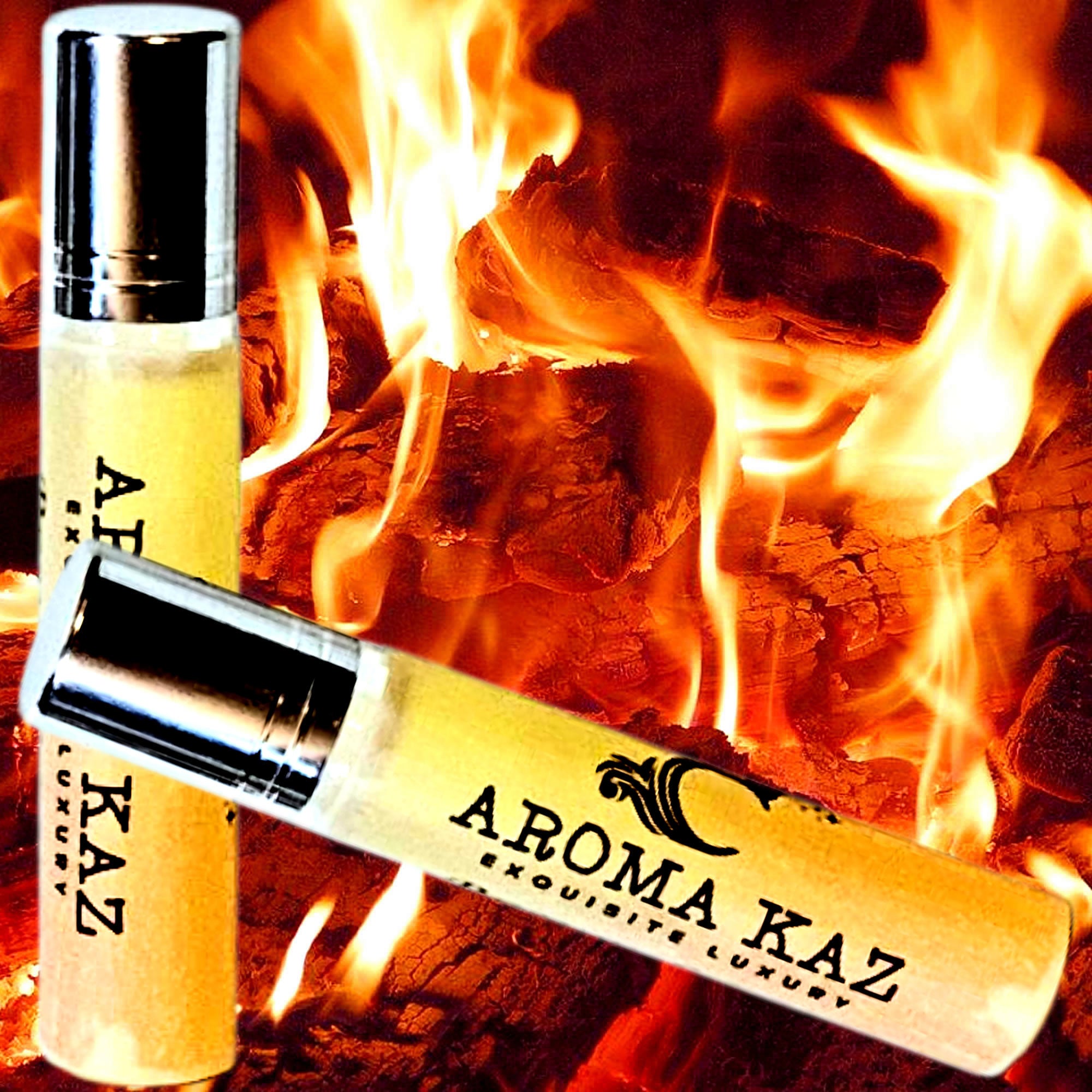 Firewood & Woodsmoke Roll-On Fragrance Plant-Based Vegan Cruelty Free