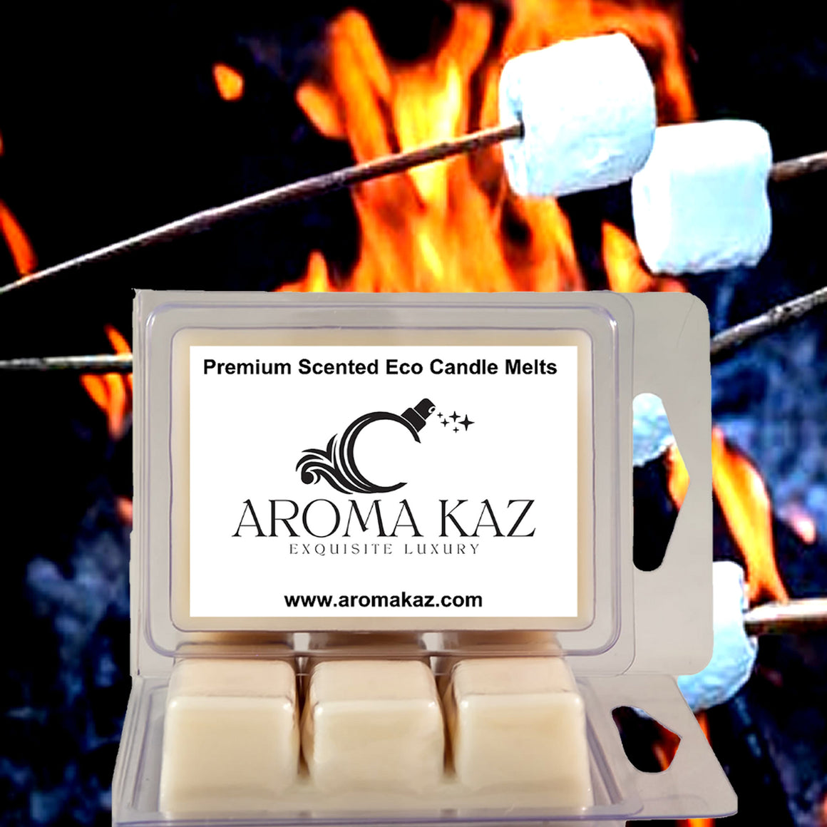 Firewood & Marshmallows Soy Wax Melts – Hand-Poured, Plant-Based & Vegan