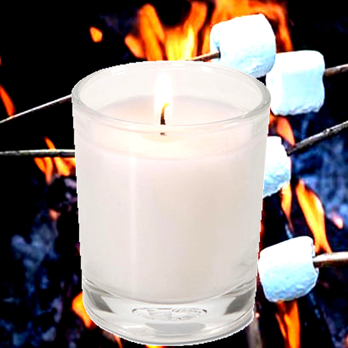 Firewood & Marshmallows Eco Soy Votive Candles – Clean Burn, Plant-Based, Vegan & Pet Safe