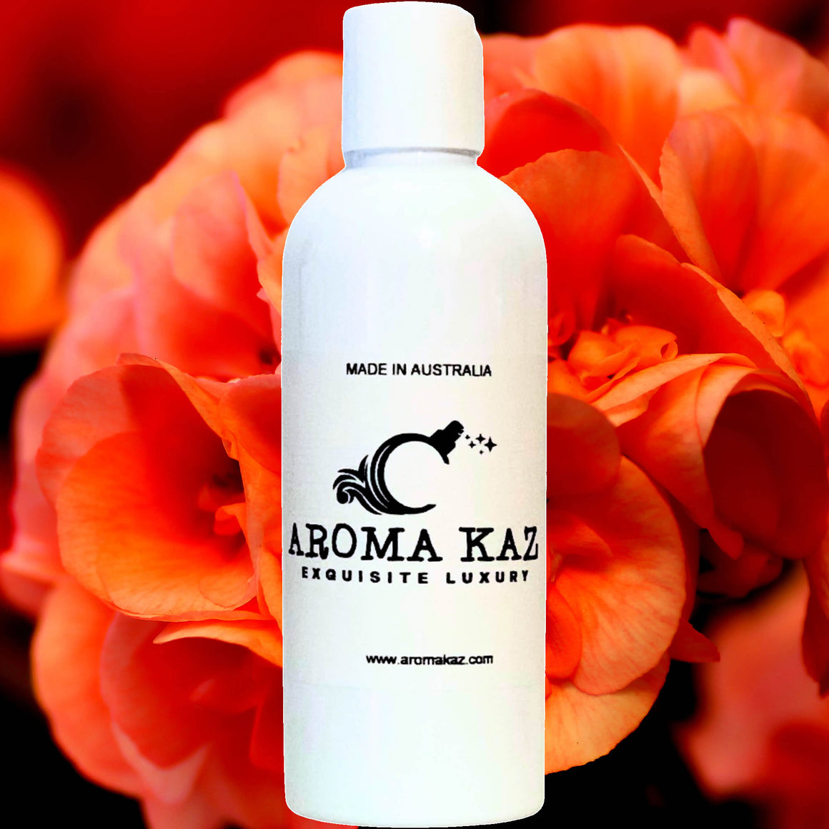 Fleur Ambree Body Massage Oil – vegan, cruelty-free, plant-based hydrating oil with ambered neroli and bright orange geranium florals, handmade in Australia.