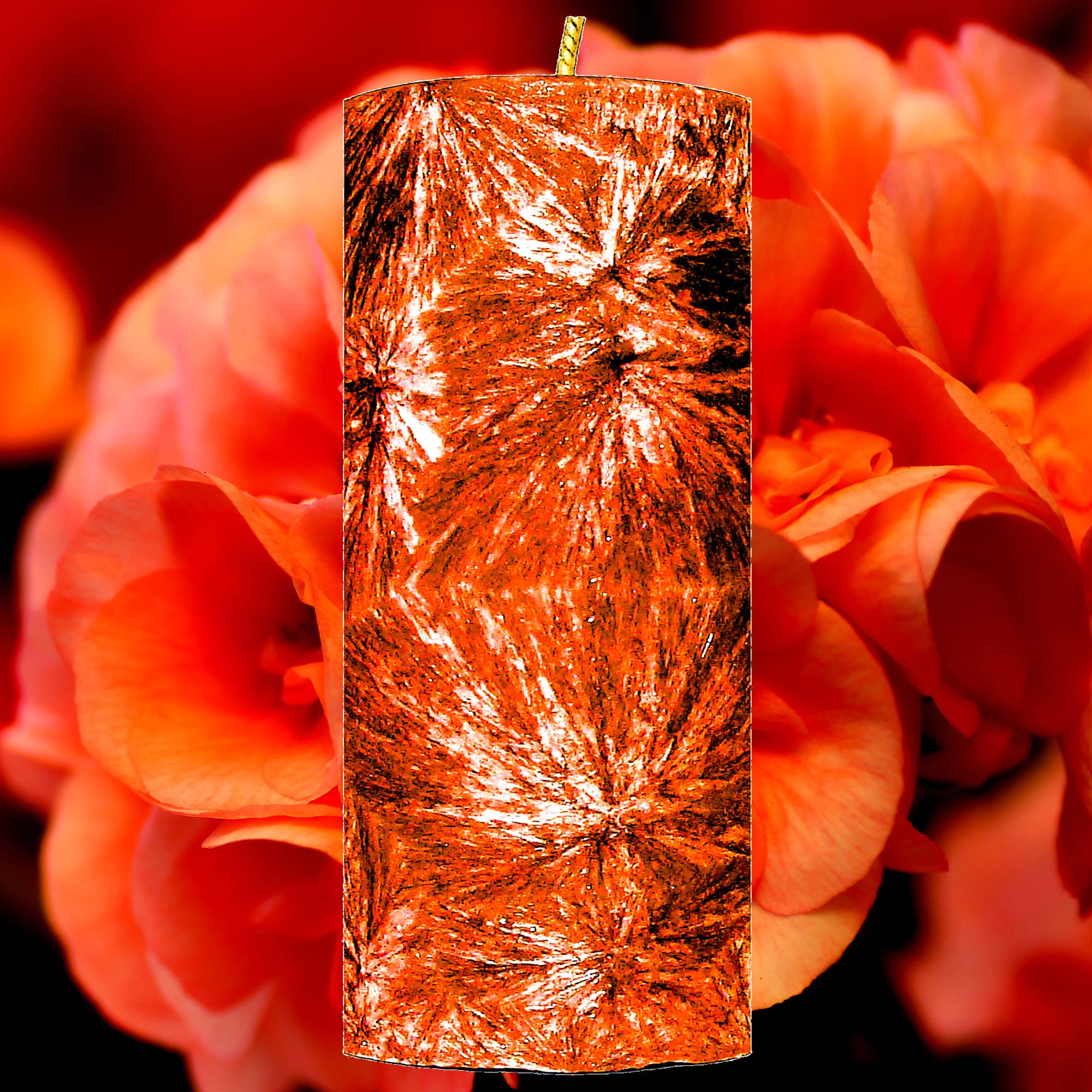 Fleur Ambree Pillar Candle – Plant-Based, Eco-Friendly, Vegan, Cruelty Free