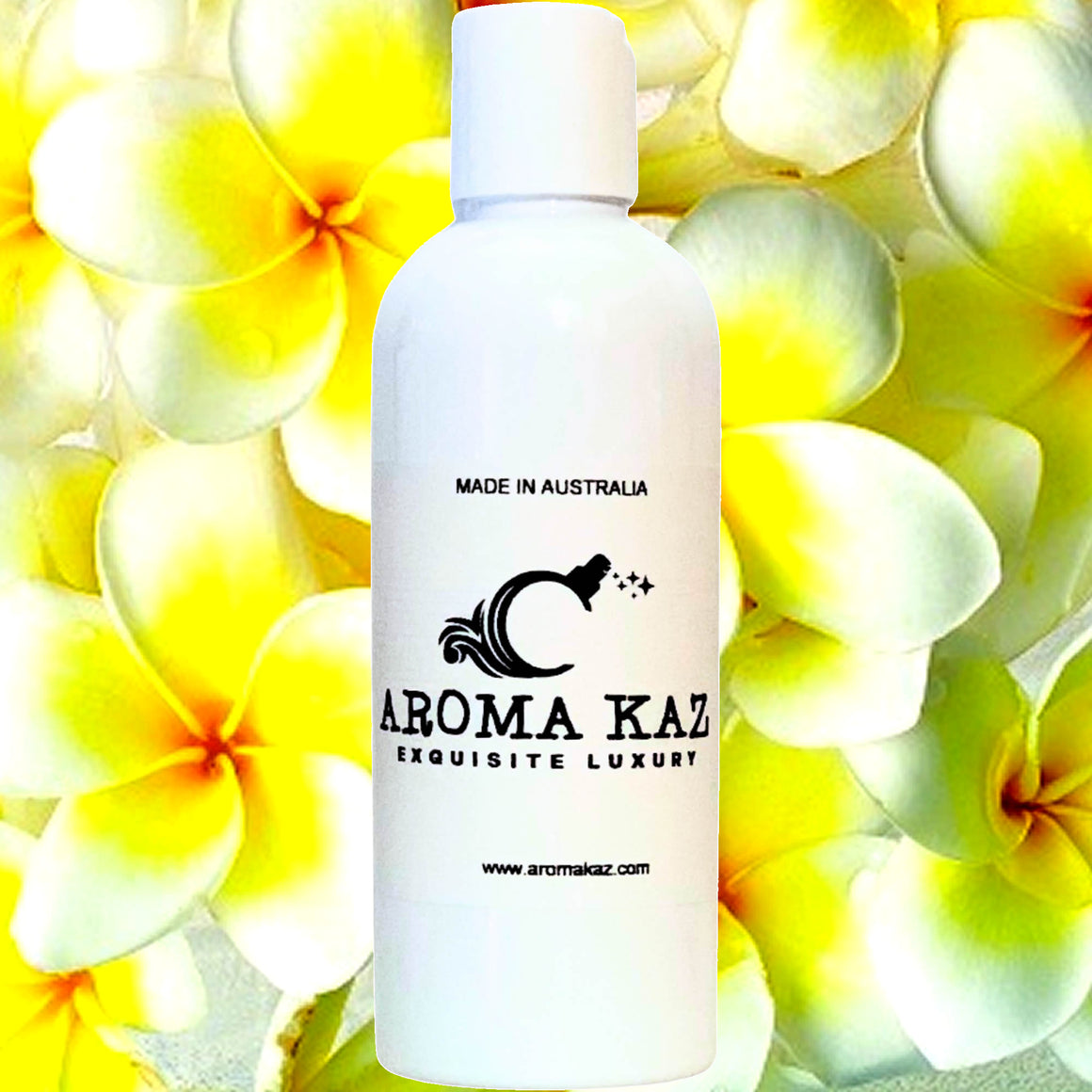 Frangipani Body Massage Oil – vegan, cruelty-free, plant-based hydrating oil with sweet tropical frangipani, handmade in Australia.