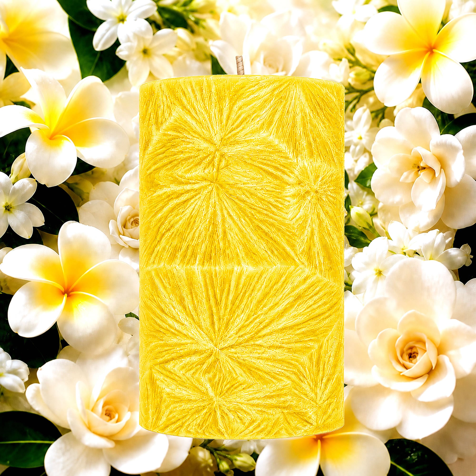 Frangipani Gardenia Jasmine Pillar Candle