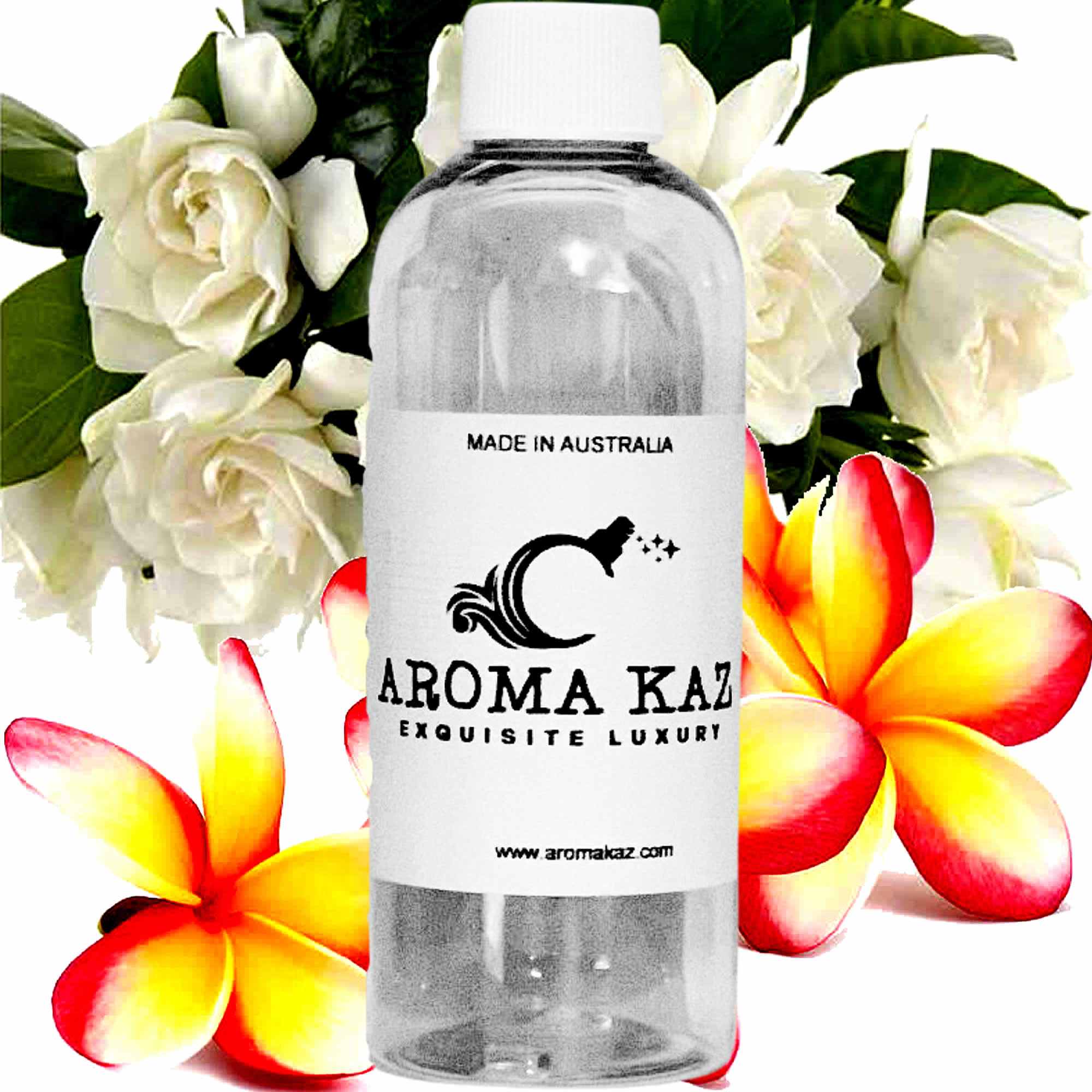 Frangipani Gardenia Jasmine fragrance oil for candle making, soap making and perfume blending – vegan, cruelty-free featuring lush tropical frangipani florals, soft jasmine, and elegant gardenia handmade in Australia.