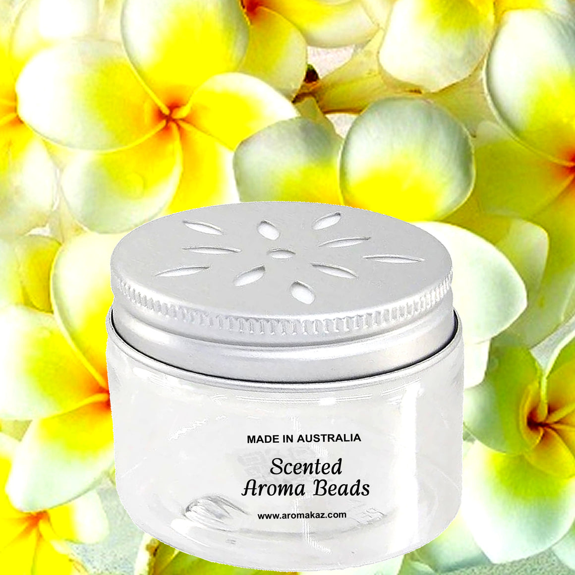 Frangipani Air Freshener Aroma Beads - Room, Car, Pantry, Pet Areas, Linen