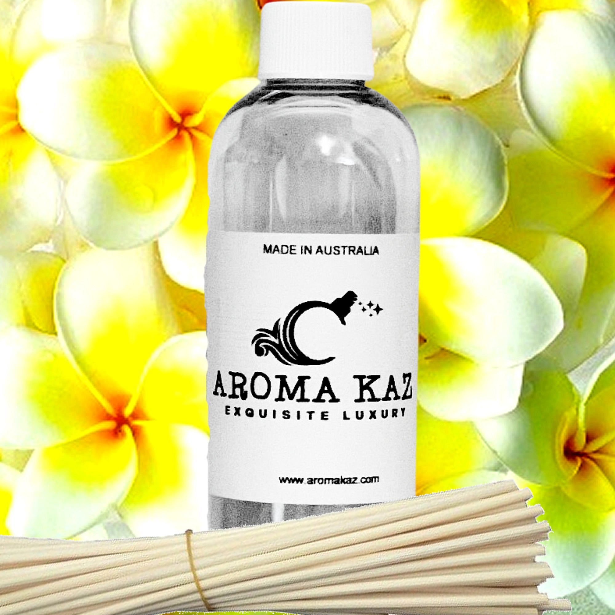 Frangipani Diffuser Fragrance Oil with Reeds – Vegan Cruelty-Free Home Aroma