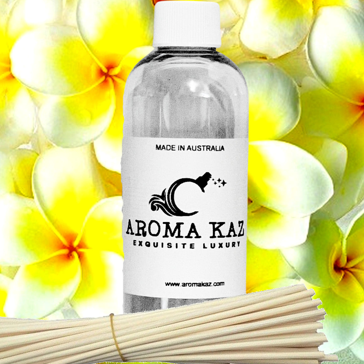 Frangipani Diffuser Fragrance Oil with Reeds – Vegan Cruelty-Free Home Aroma