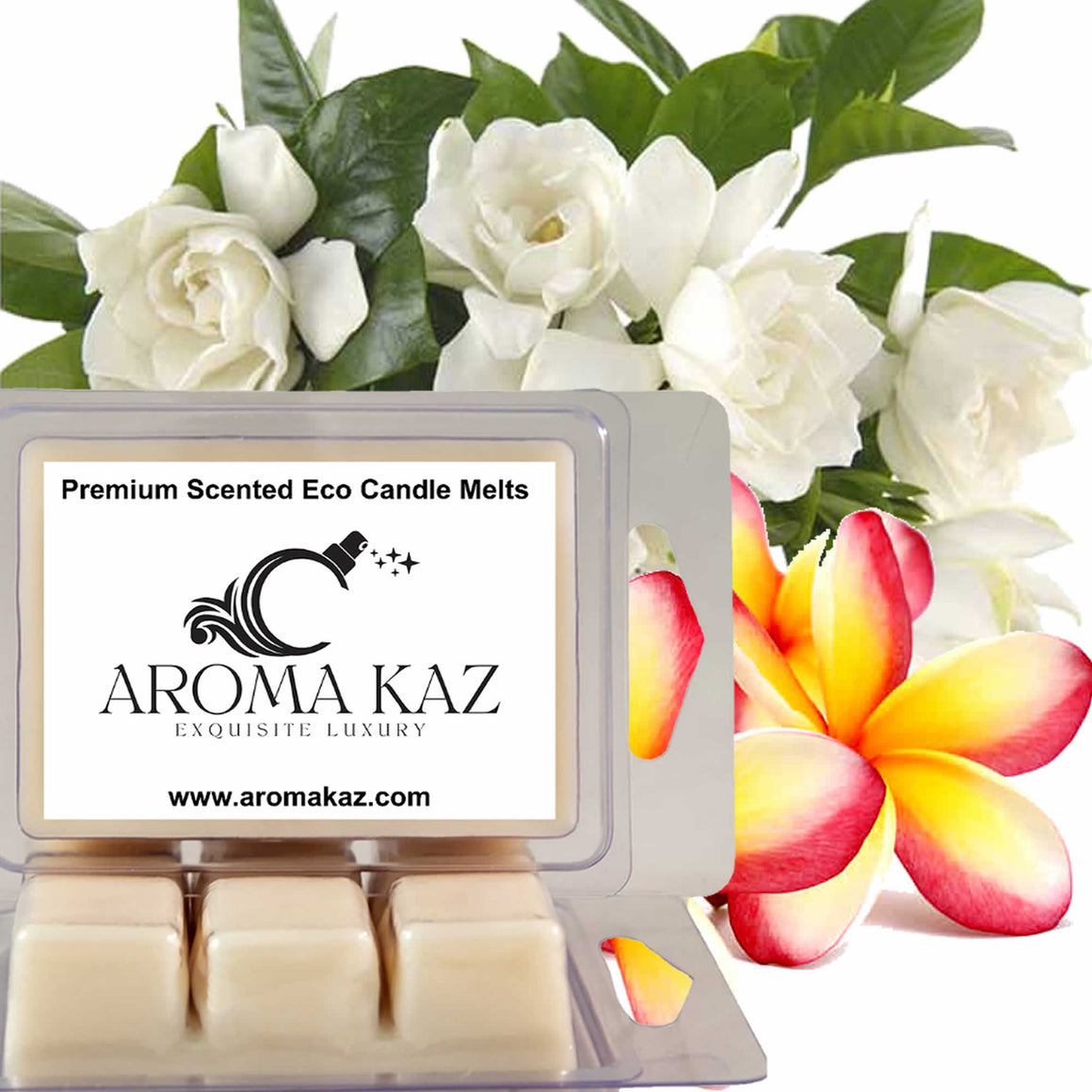 Frangipani Gardenia Jasmine Eco Soy Candle Wax Melts Clam Packs