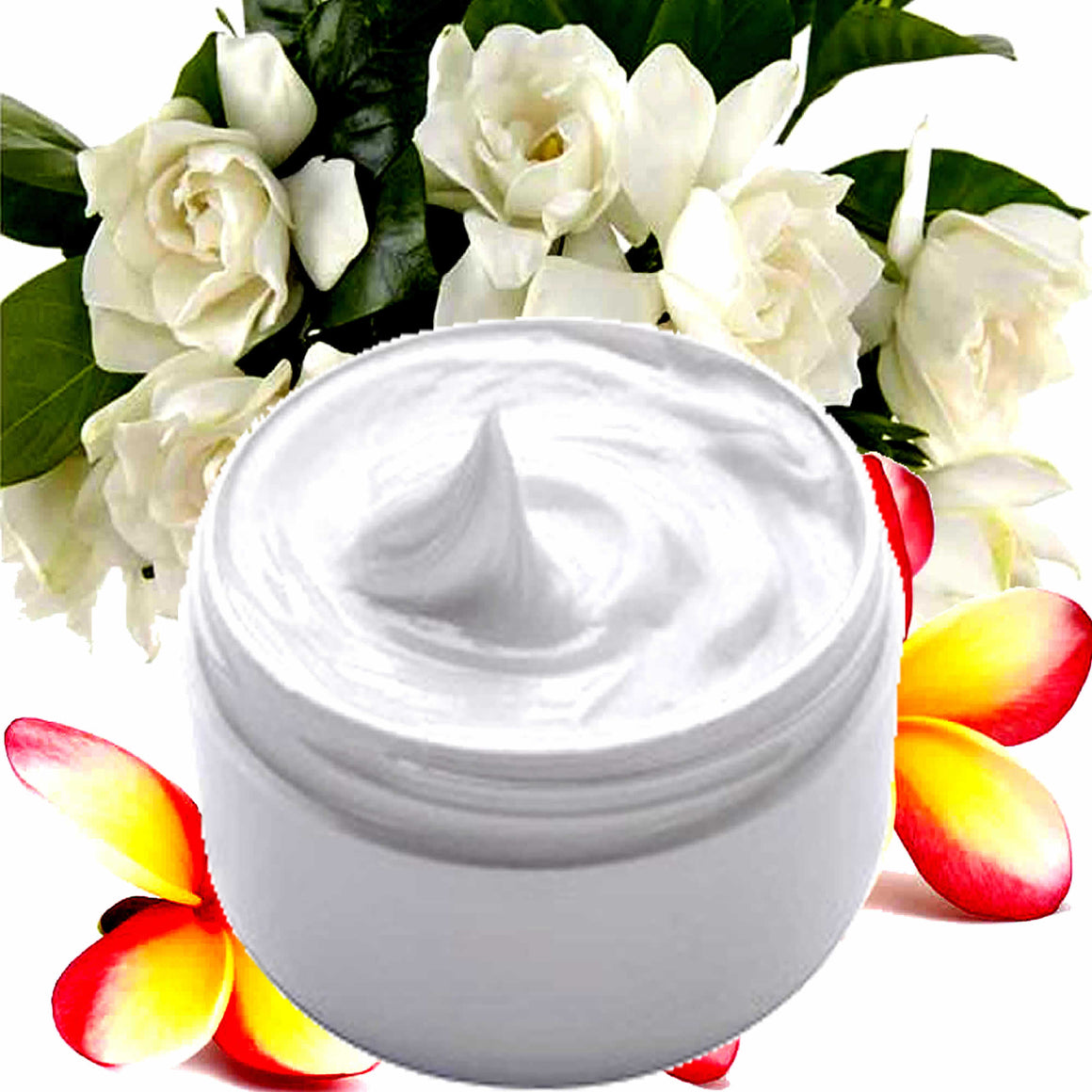 Frangipani Gardenia Jasmine Hydrating vegan body and hand cream moisturizer. Handmade in Australia, cruelty free, long-lasting fragrance, perfect for all skin types and ideal as a gift for men or women.