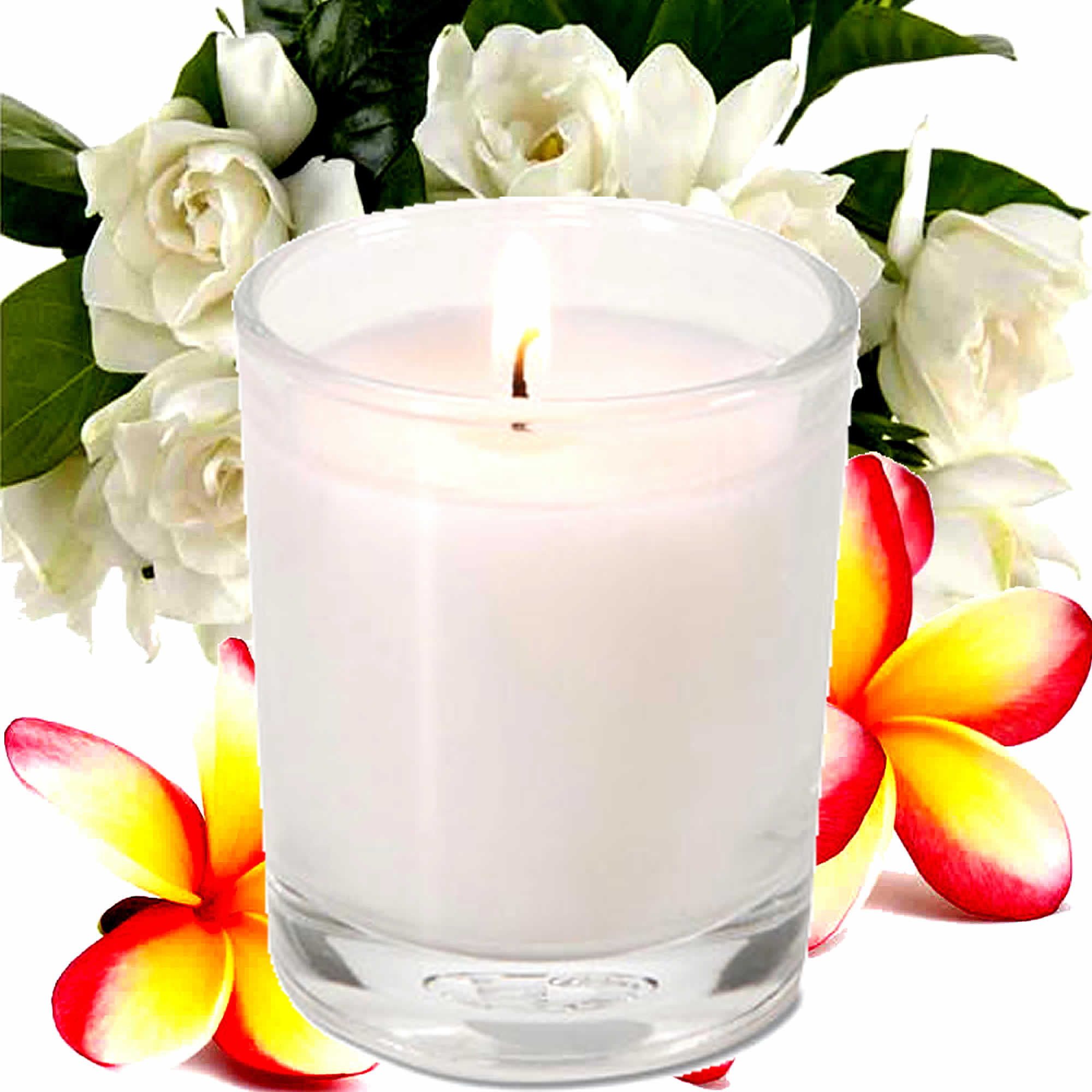 Frangipani Gardenia Jasmine Eco Soy Votive Candles – Clean Burn, Plant-Based, Vegan & Pet Safe