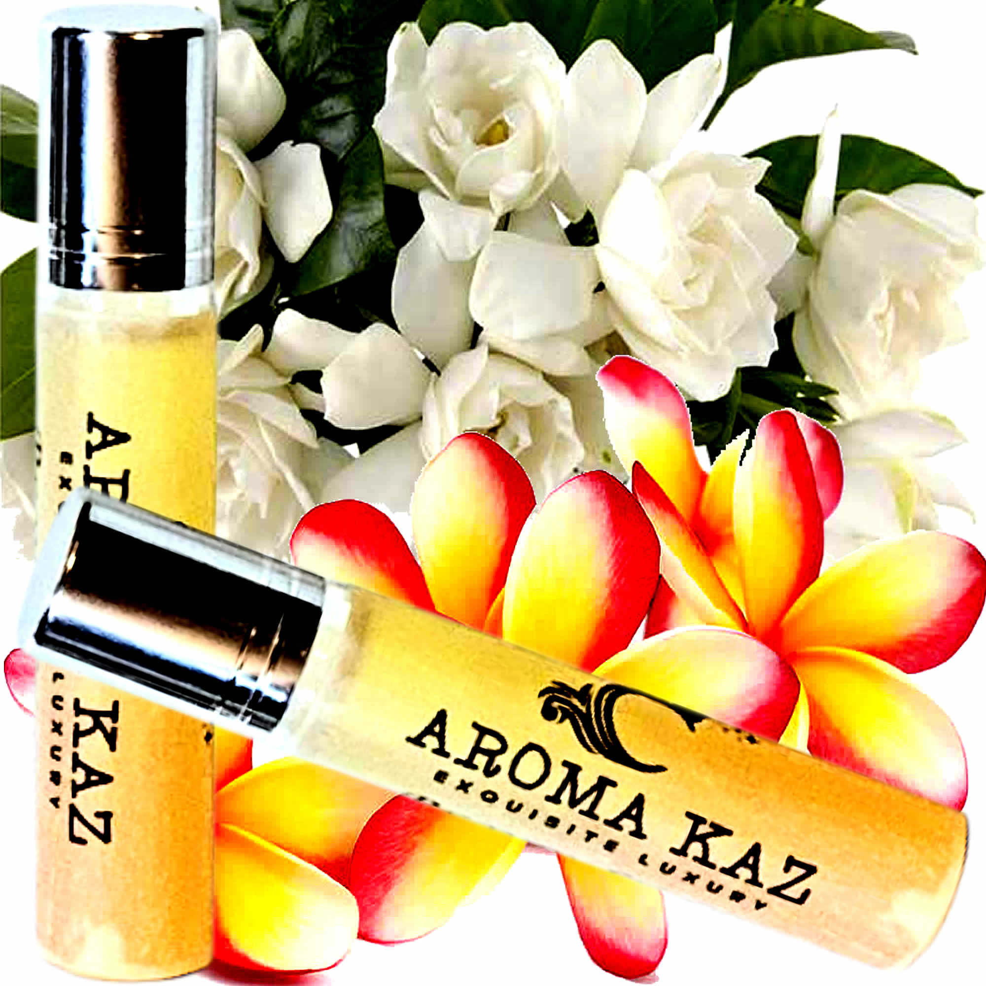 Frangipani Gardenia Jasmine Roll-On Perfume Plant-Based Vegan Cruelty Free