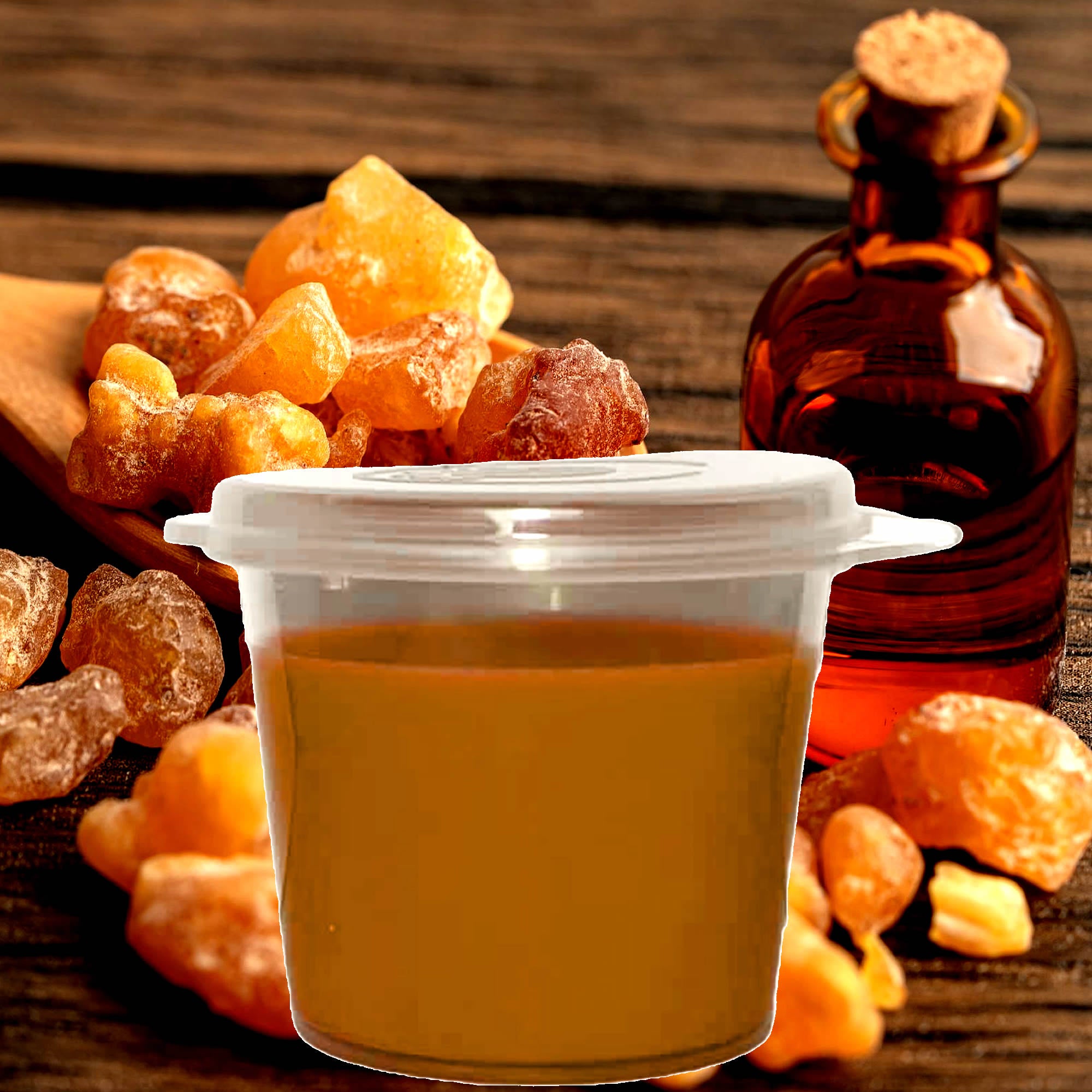 Frankincense & Myrrh eco soy wax melts – vegan, cruelty-free featuring deep resinous incense and warm ancient spice, handmade in Australia.