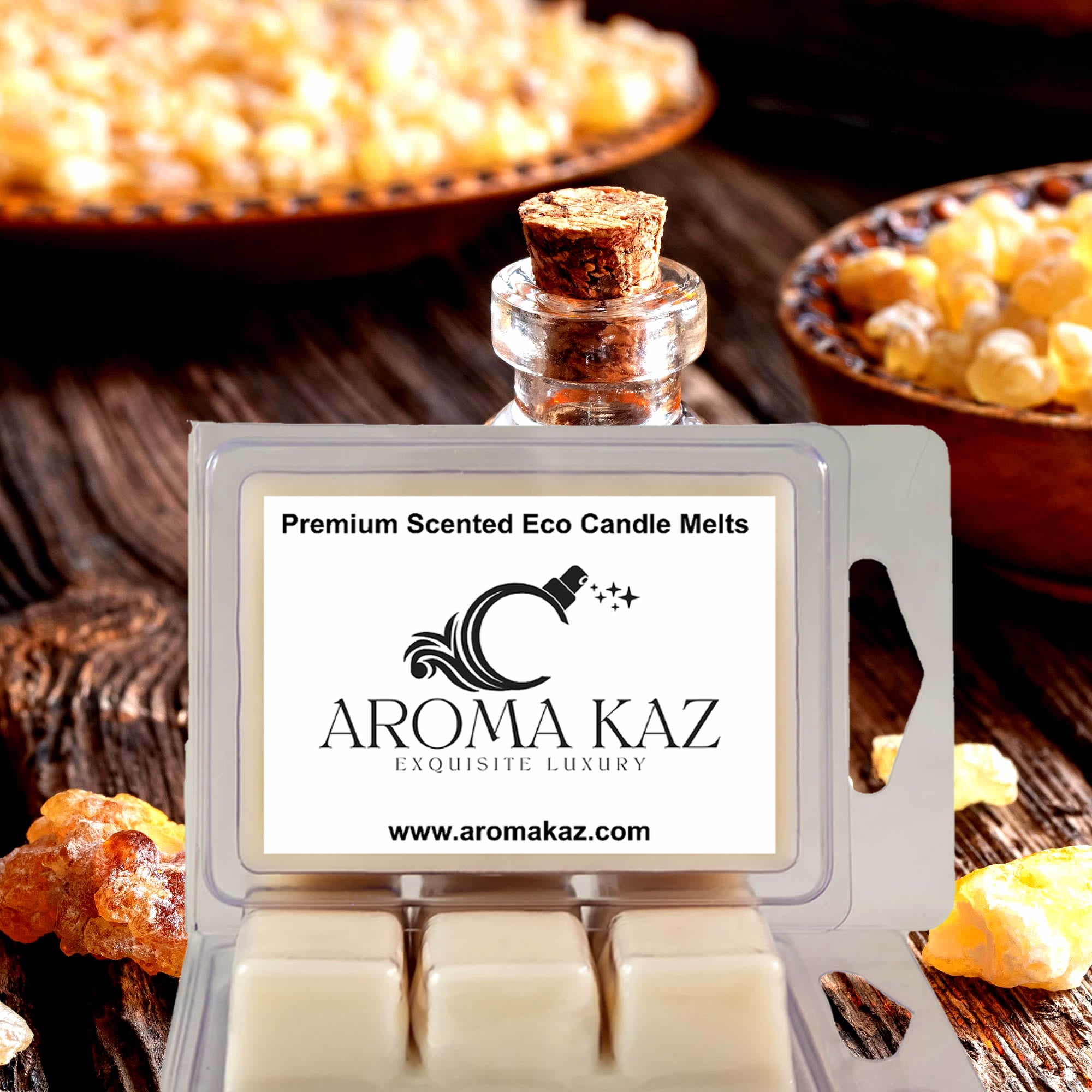 Frankincense Patchouli eco soy wax melts – vegan, cruelty-free featuring earthy patchouli and mystical frankincense, handmade in Australia.