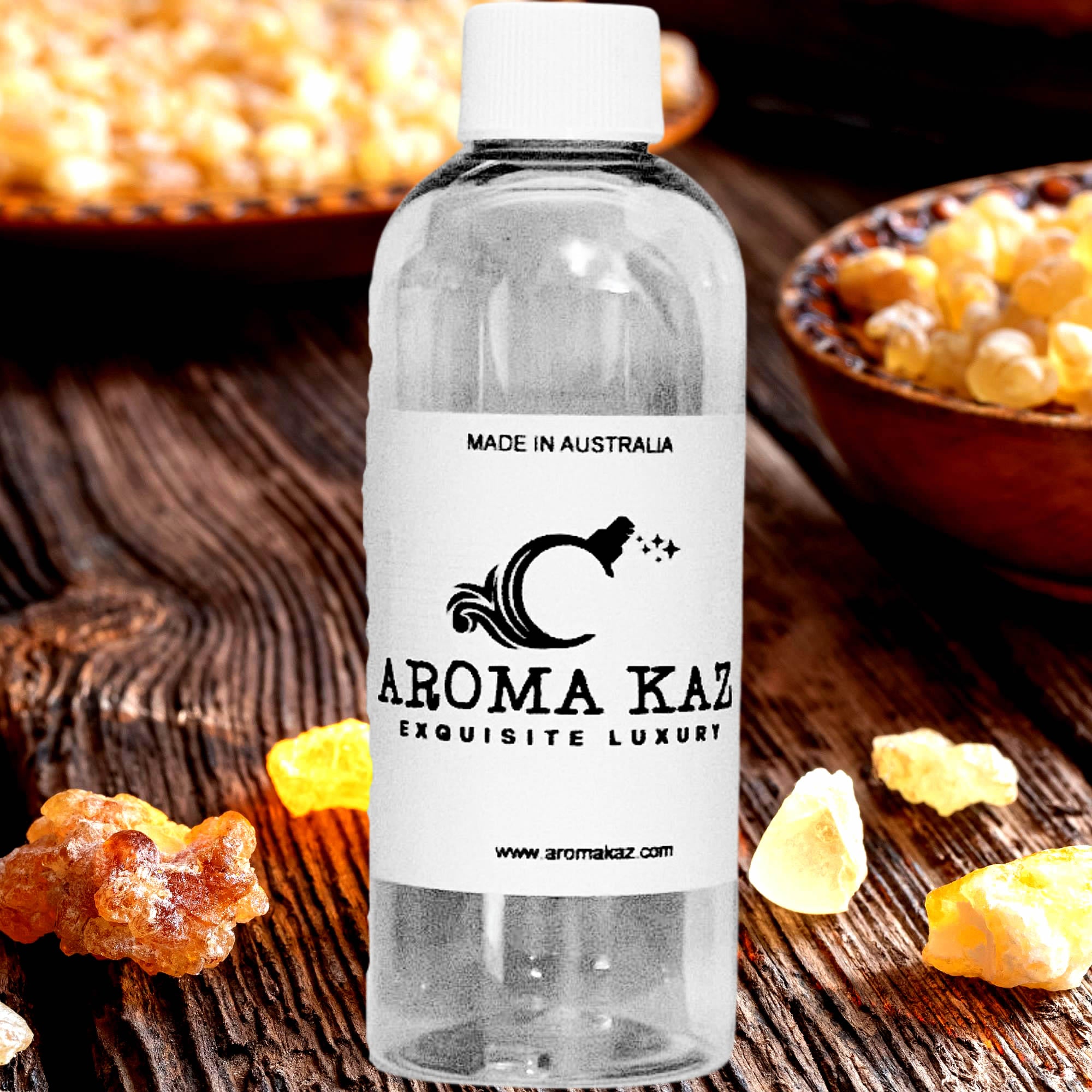 Frankincense Patchouli fragrance oil for candle making, soap making and perfume blending – vegan, cruelty-free featuring earthy patchouli and mystical frankincense, handmade in Australia.