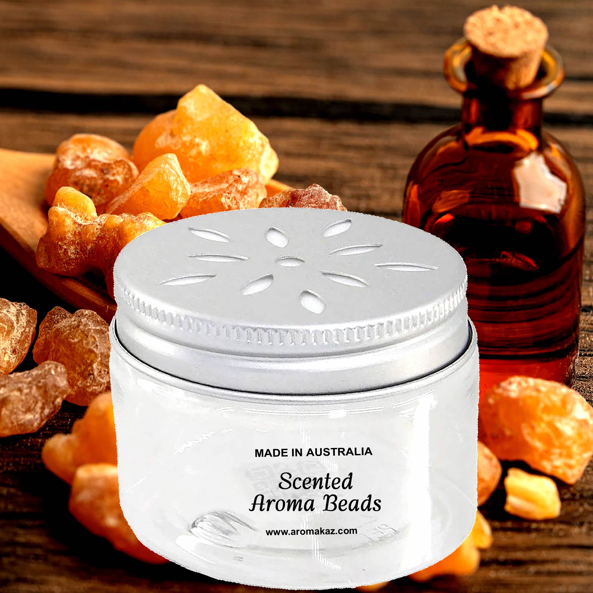 Frankincense & Myrrh Air Freshener Aroma Beads - Room, Car, Pantry, Pet Areas, Linen