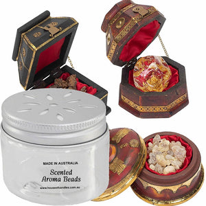 Frankincense & Myrrh Scented Aroma Beads Room/Car Air Freshener