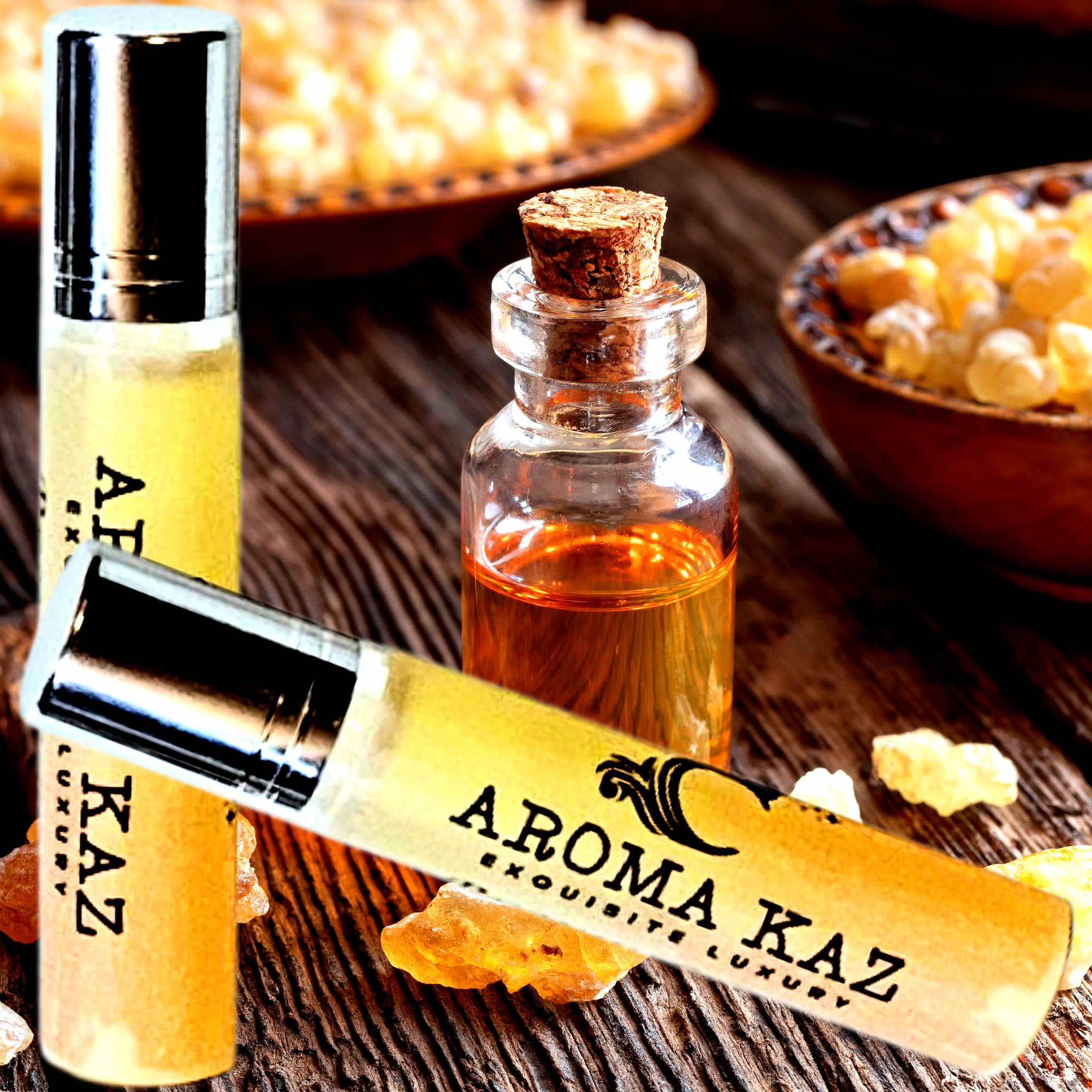 Frankincense Patchouli Roll-On Fragrance Plant-Based Vegan Cruelty Free