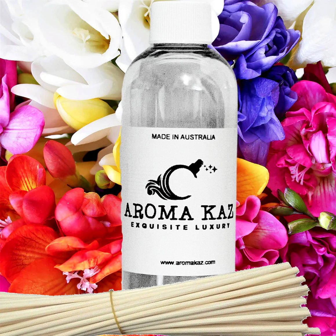 Freesia Couture Diffuser Fragrance Oil with Reeds – Vegan Cruelty-Free Home Aroma