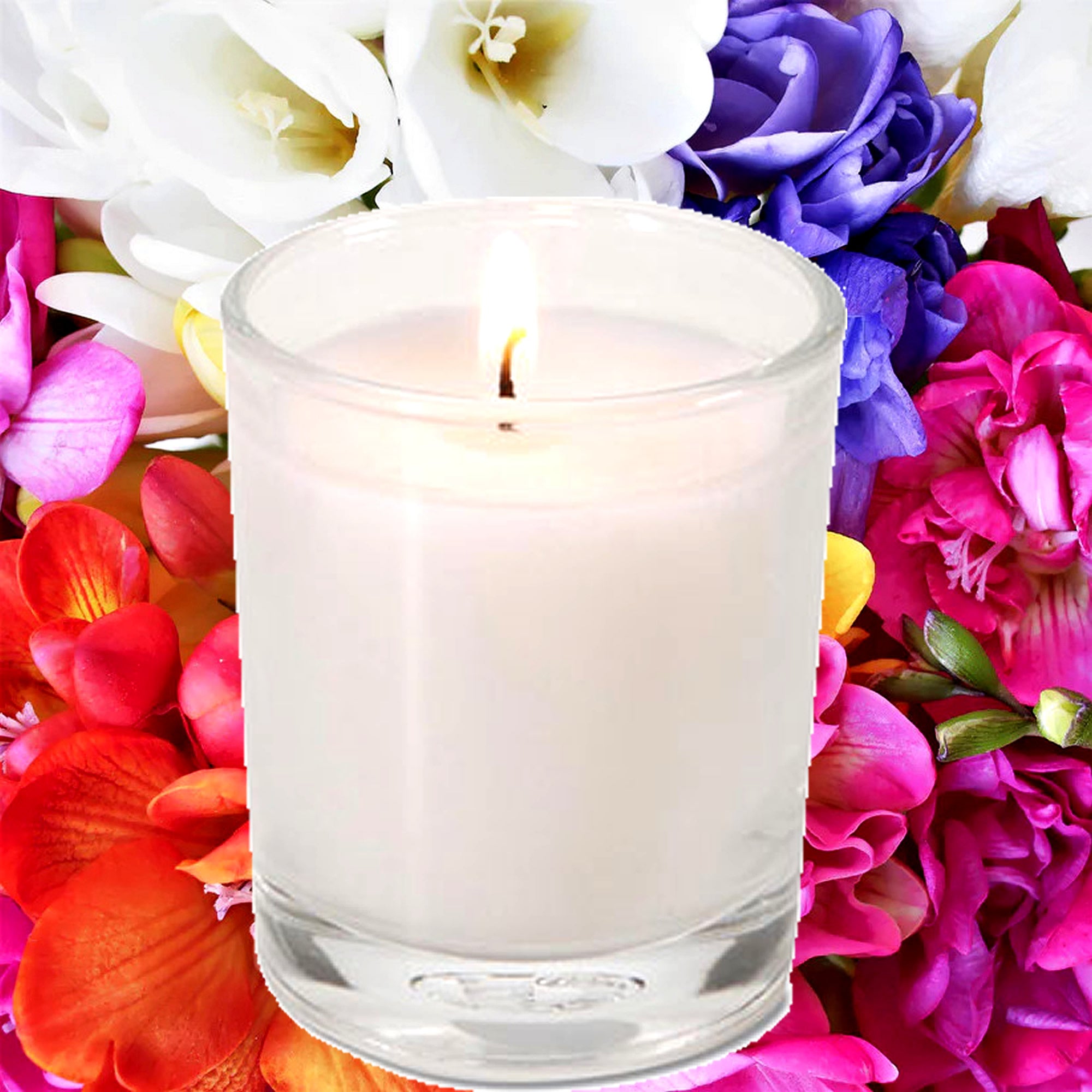 Freesia Couture Eco Soy Votive Candles – Clean Burn, Plant-Based, Vegan & Pet Safe