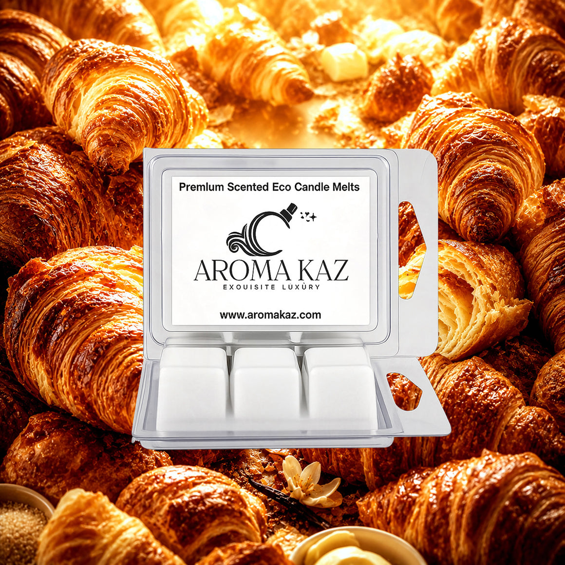French Croissants Soy Wax Melts Clam Pack