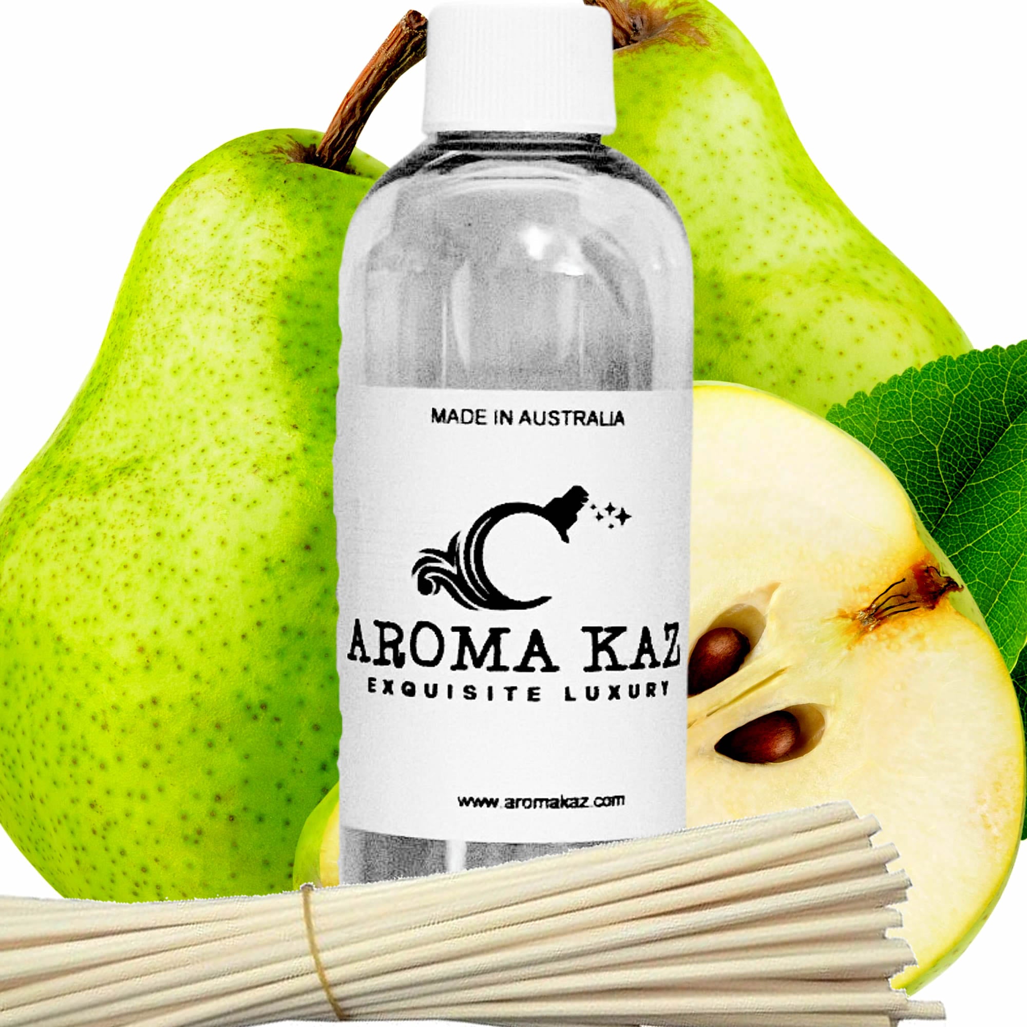 French Pears Diffuser Fragrance Oil with Reeds – Vegan Cruelty-Free Home Aroma