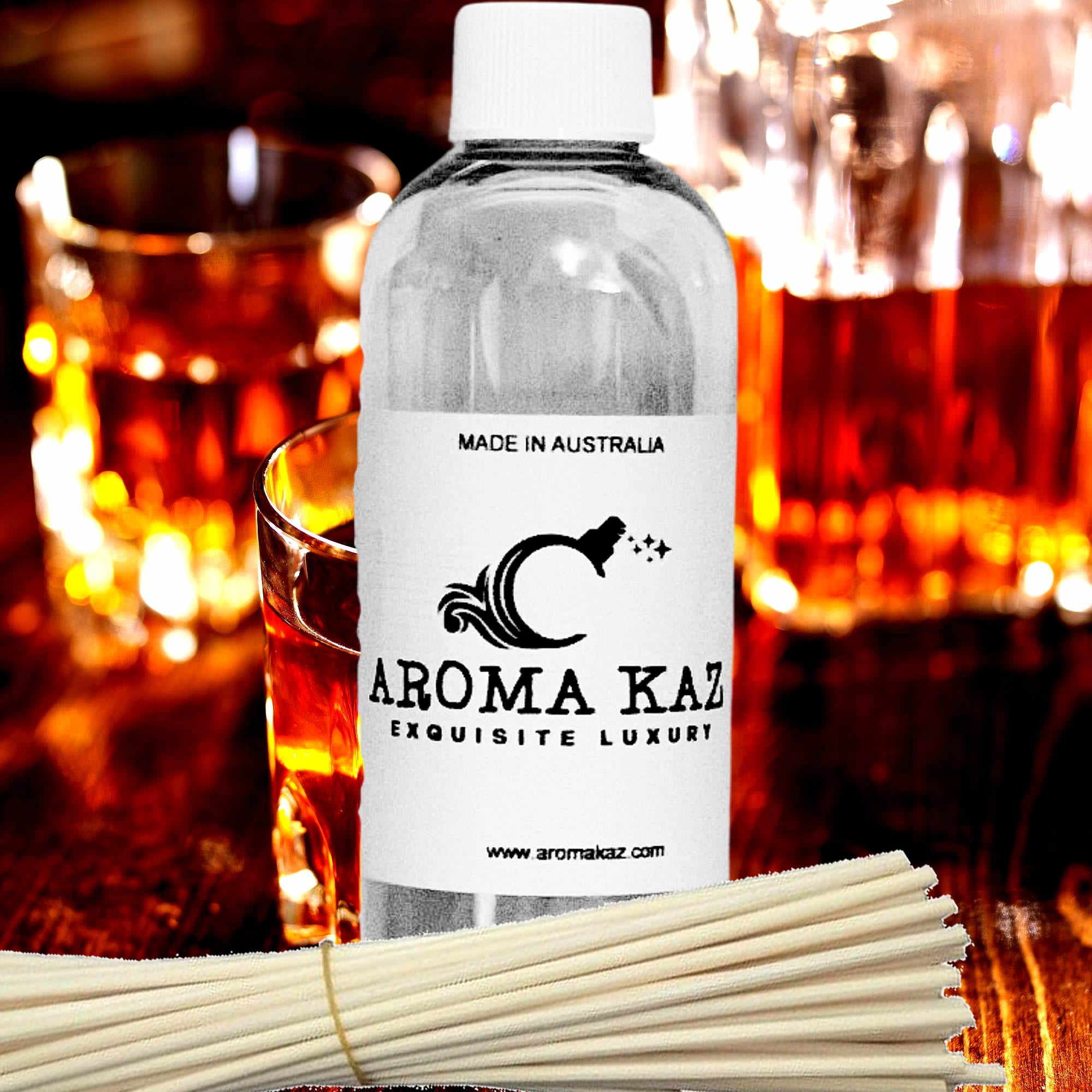 French Vanilla Bourbon Diffuser Fragrance Oil with Reeds – Vegan Cruelty-Free Home Aroma