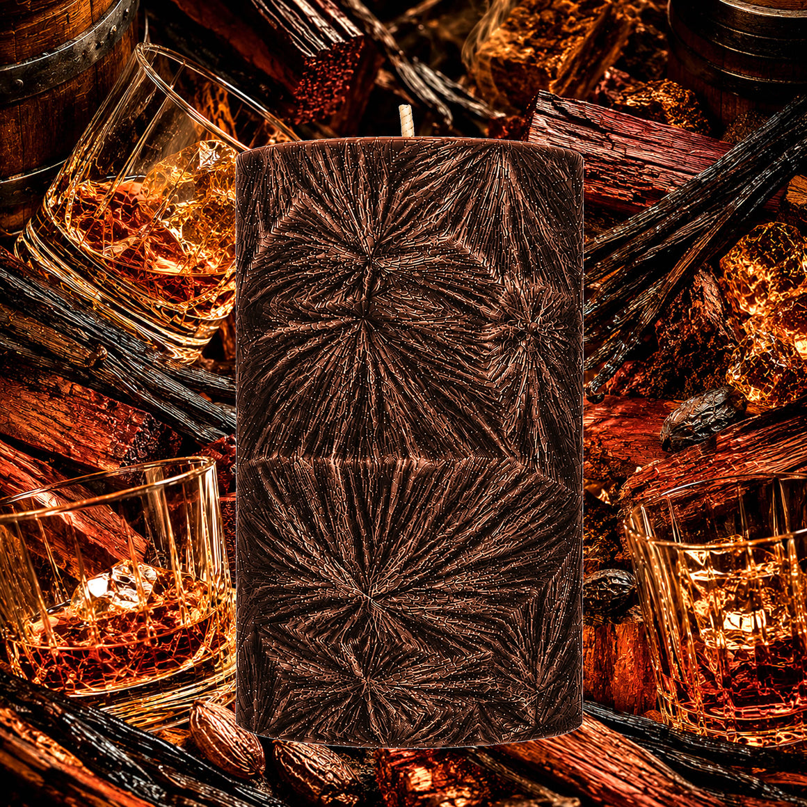French Vanilla Bourbon Pillar Candle