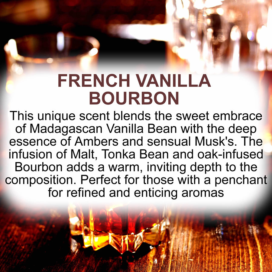 French Vanilla Bourbon Pillar Candle – Plant-Based, Eco-Friendly, Vegan, Cruelty Free