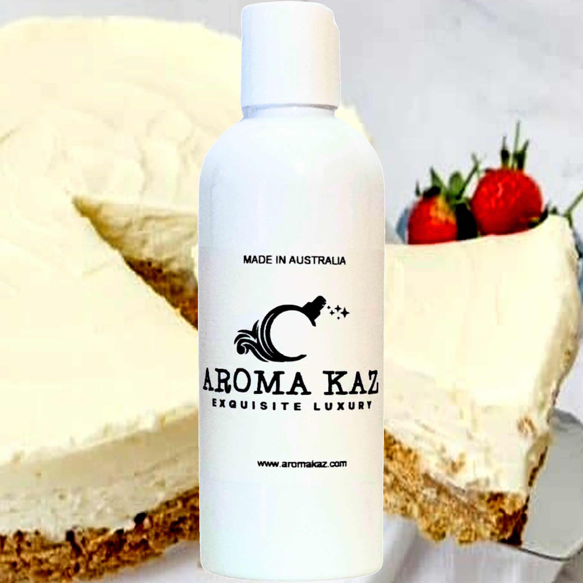 French Vanilla Cheesecake Body Massage Oil – vegan, cruelty-free, plant-based hydrating oil with freshly baked cheesecake and creamy vanilla aroma, handmade in Australia.