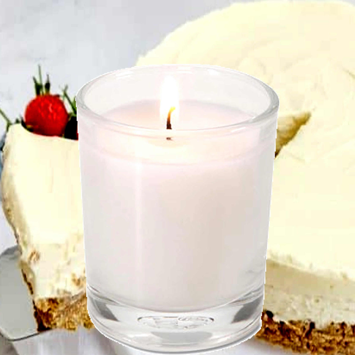 French Vanilla Cheesecake Eco Soy Votive Candles – Clean Burn, Plant-Based, Vegan & Pet Safe