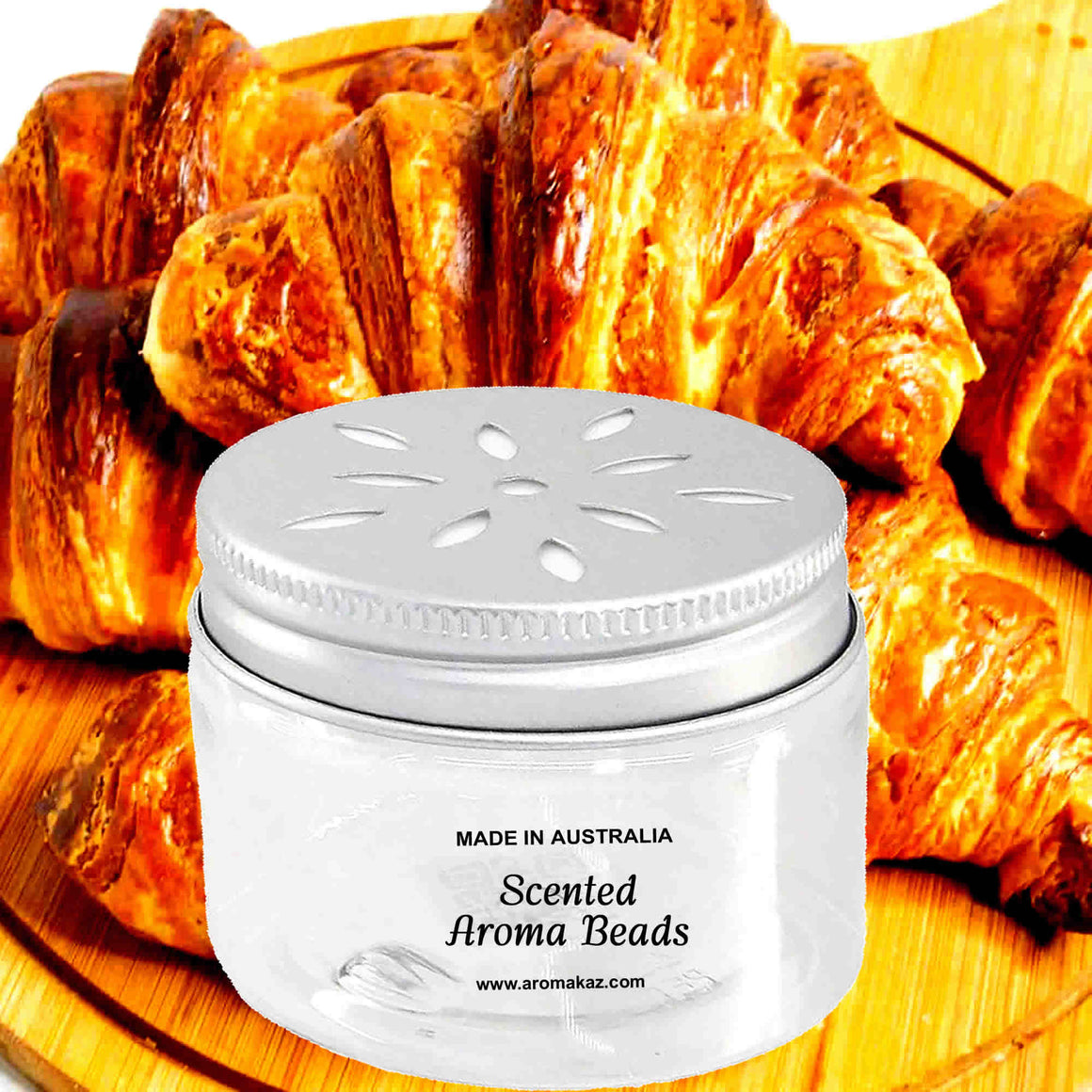 French Croissants Air Freshener Aroma Beads - Room, Car, Pantry, Pet Areas, Linen