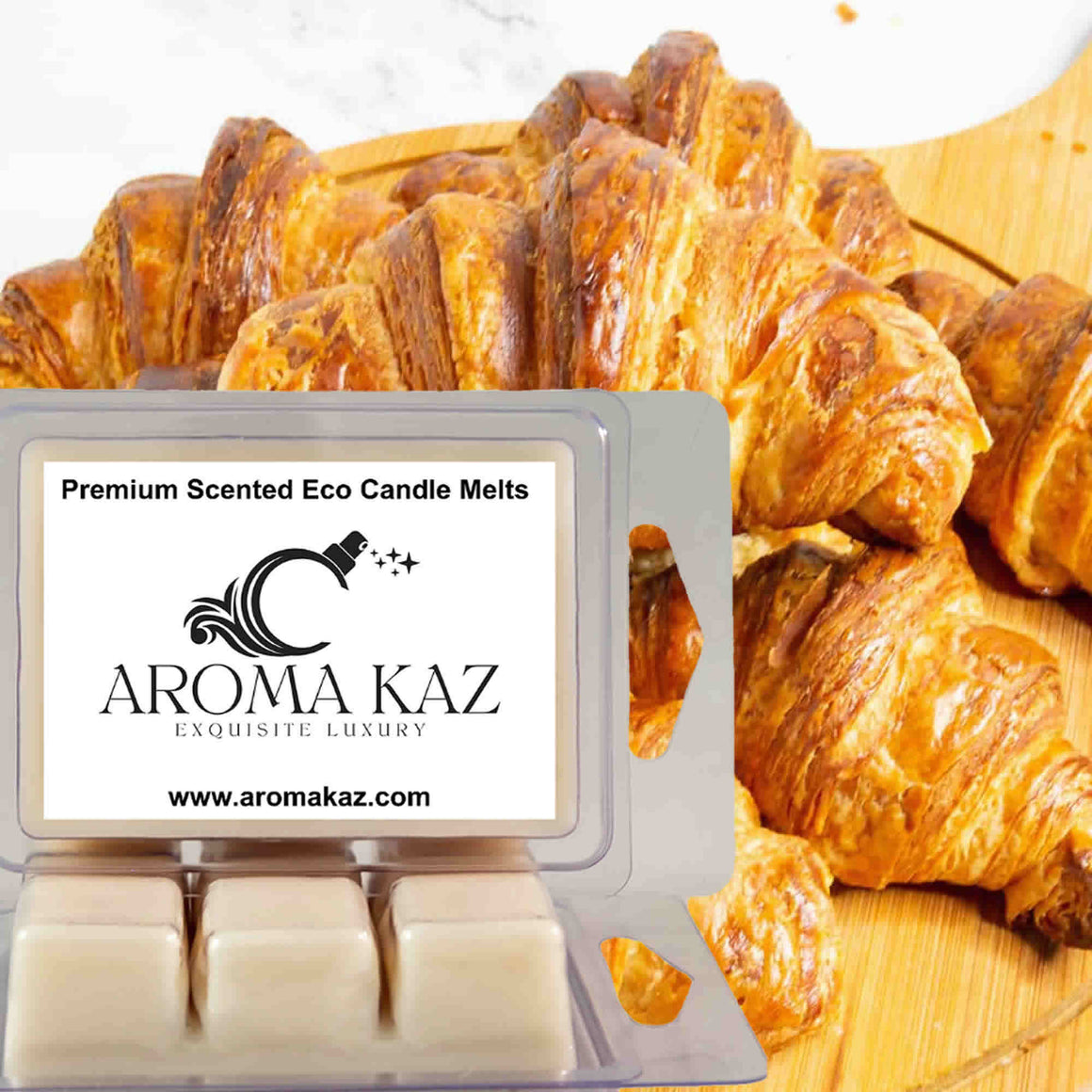 French Croissants Eco Soy Candle Wax Melts Clam Packs