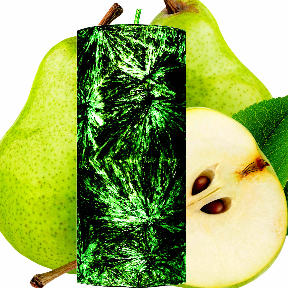 French Pears Pillar Candle – Plant-Based, Eco-Friendly, Vegan, Cruelty Free