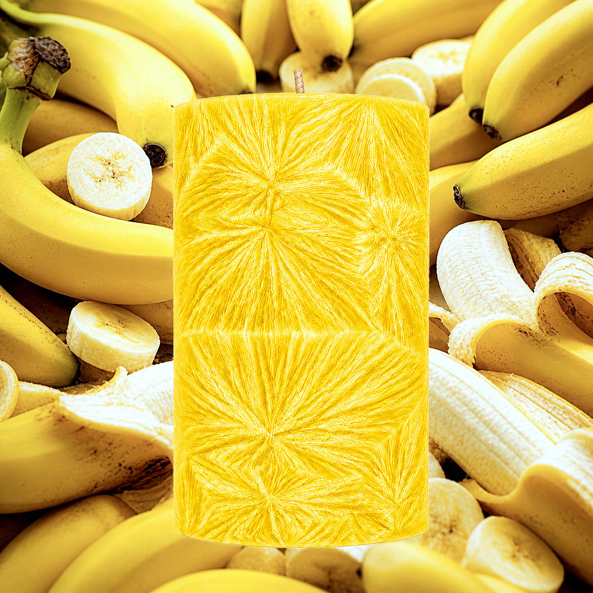 Fresh Bananas Pillar Candle