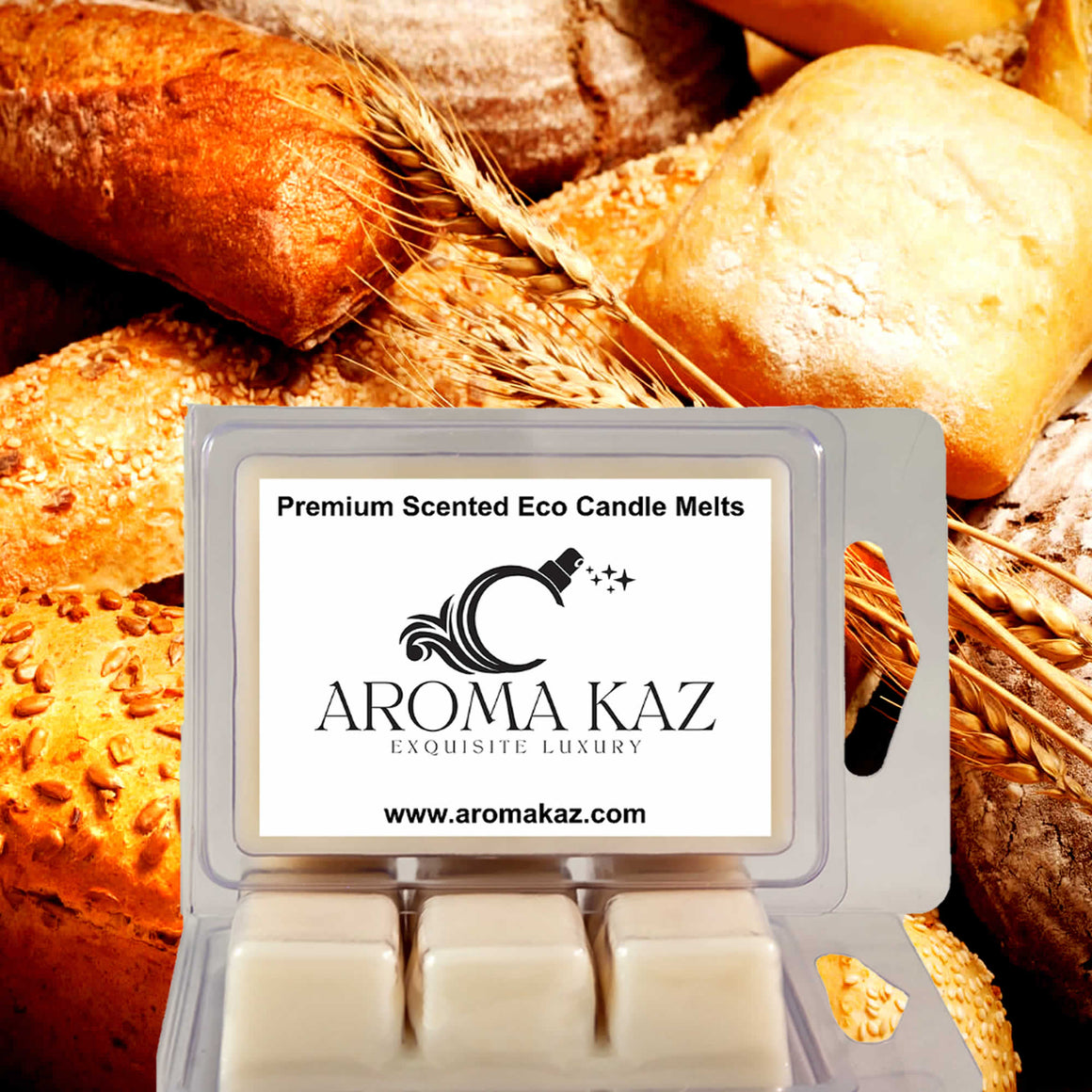 Fresh Bread eco soy wax melts – vegan, cruelty-free featuring warm bakery bread aroma, handmade in Australia.