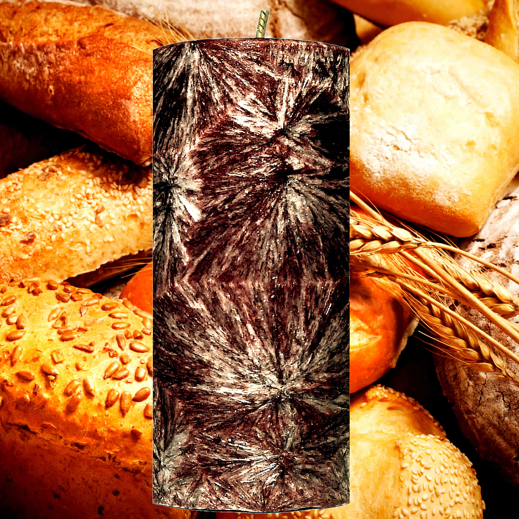 Fresh Bread Pillar Candle – Plant-Based, Eco-Friendly, Vegan, Cruelty Free