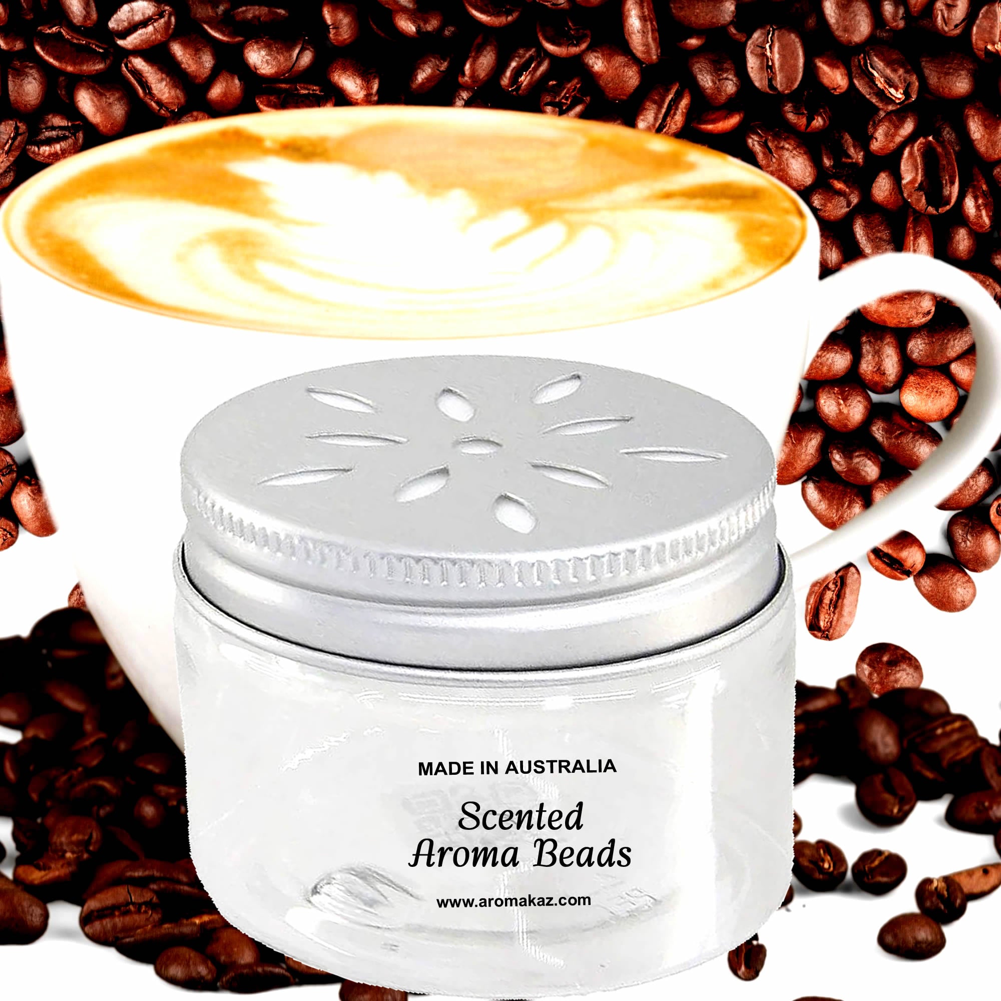 Fresh Coffee Air Freshener Aroma Beads - Room, Car, Pantry, Pet Areas, Linen